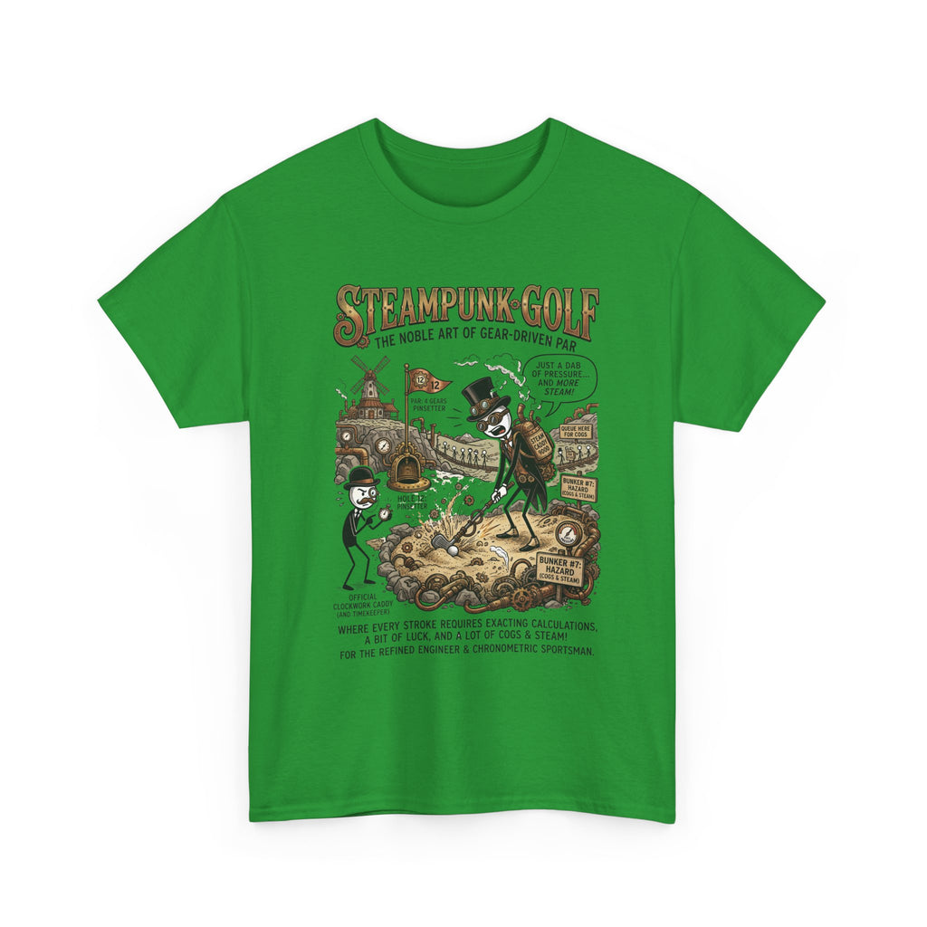 Steampunk Golf T-Shirt — Vintage Mechanical Golfers Graphic Tee