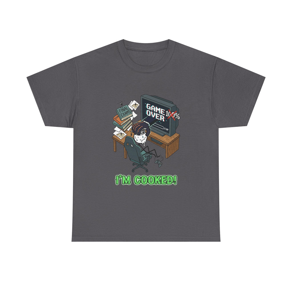 Gamer 'Game Over I'm Cooked' Graphic Tee