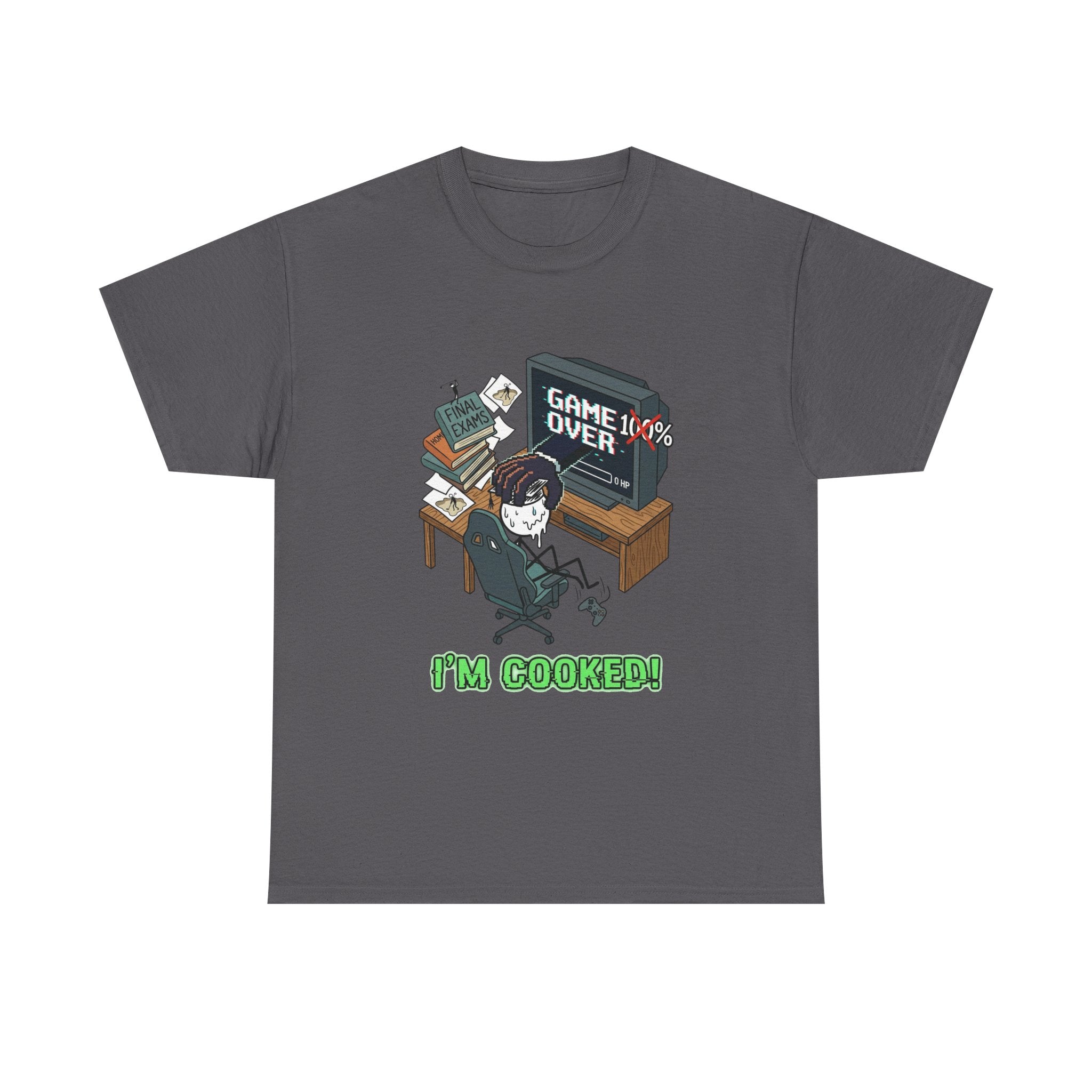 Gamer 'Game Over I'm Cooked' Graphic Tee