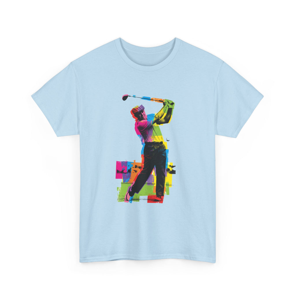 Golf Swing Pop Art T-Shirt — Colorful Golfer Graphic Tee