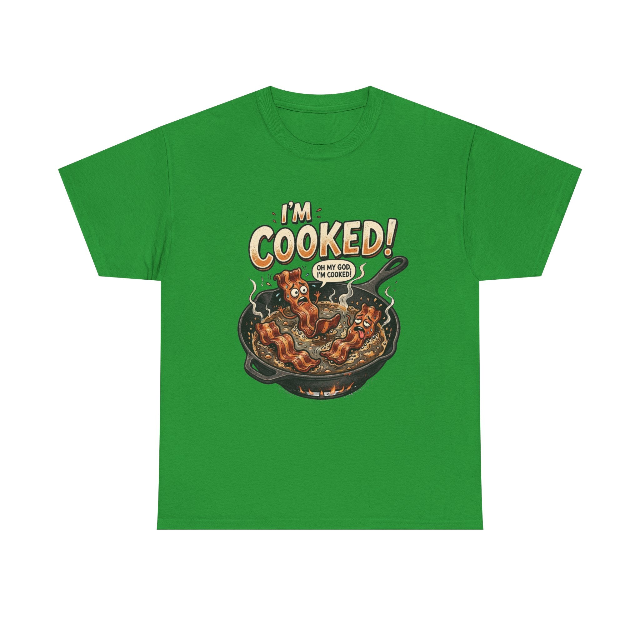 I’m Cooked! Funny Bacon Skillet T-Shirt