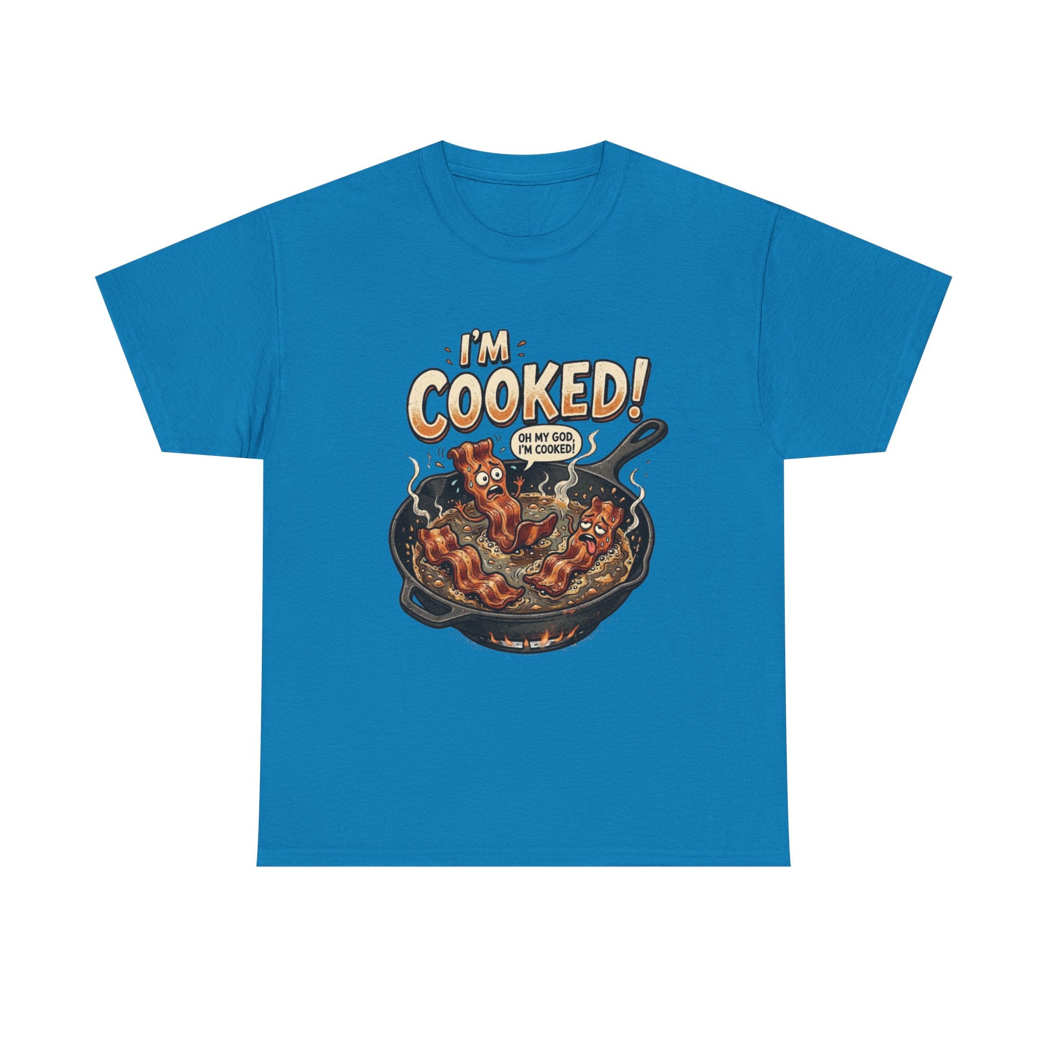 I’m Cooked! Funny Bacon Skillet T-Shirt