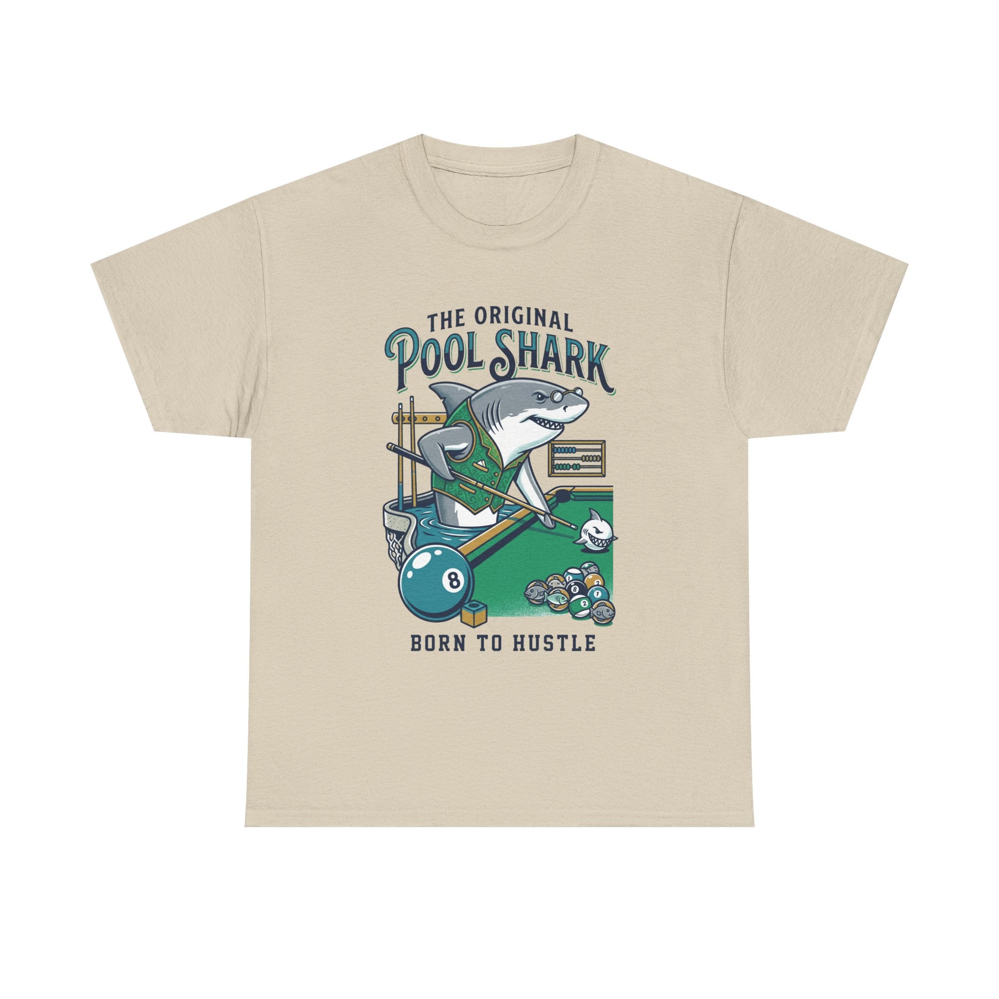 Pool Shark T-Shirt — 'The Original Pool Shark: Born to Hustle' Billiards Tee