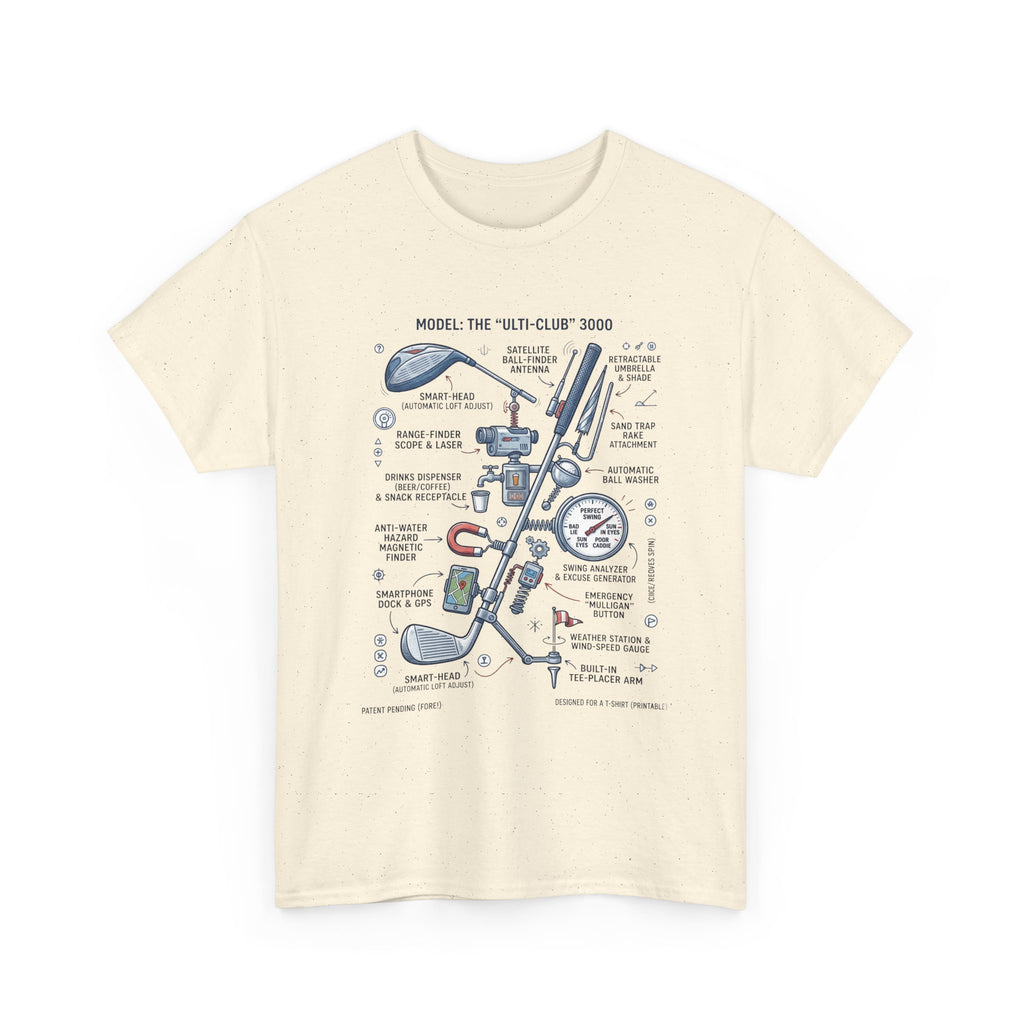 T-Shirt — Golf Club Diagram Vintage Schematic Tee