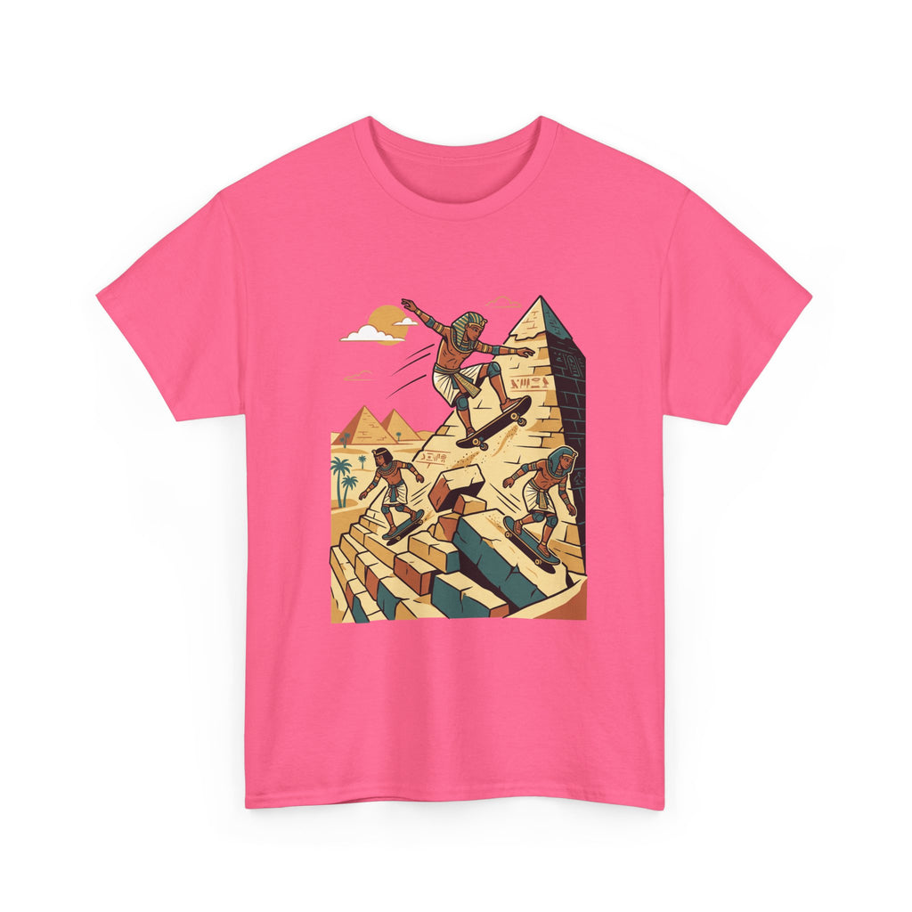 Pyramid Skateboarding Tee — Vintage Egyptian Skateboard Graphic T-Shirt
