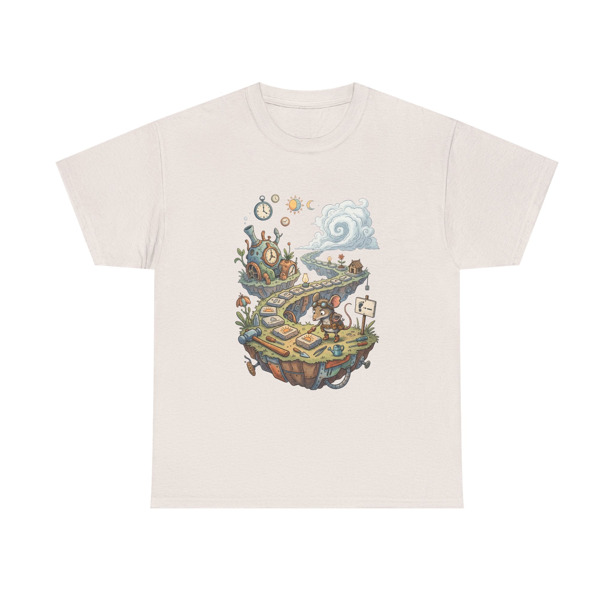 T-Shirt — Fantasy Floating Island Roadmap Illustration Tee