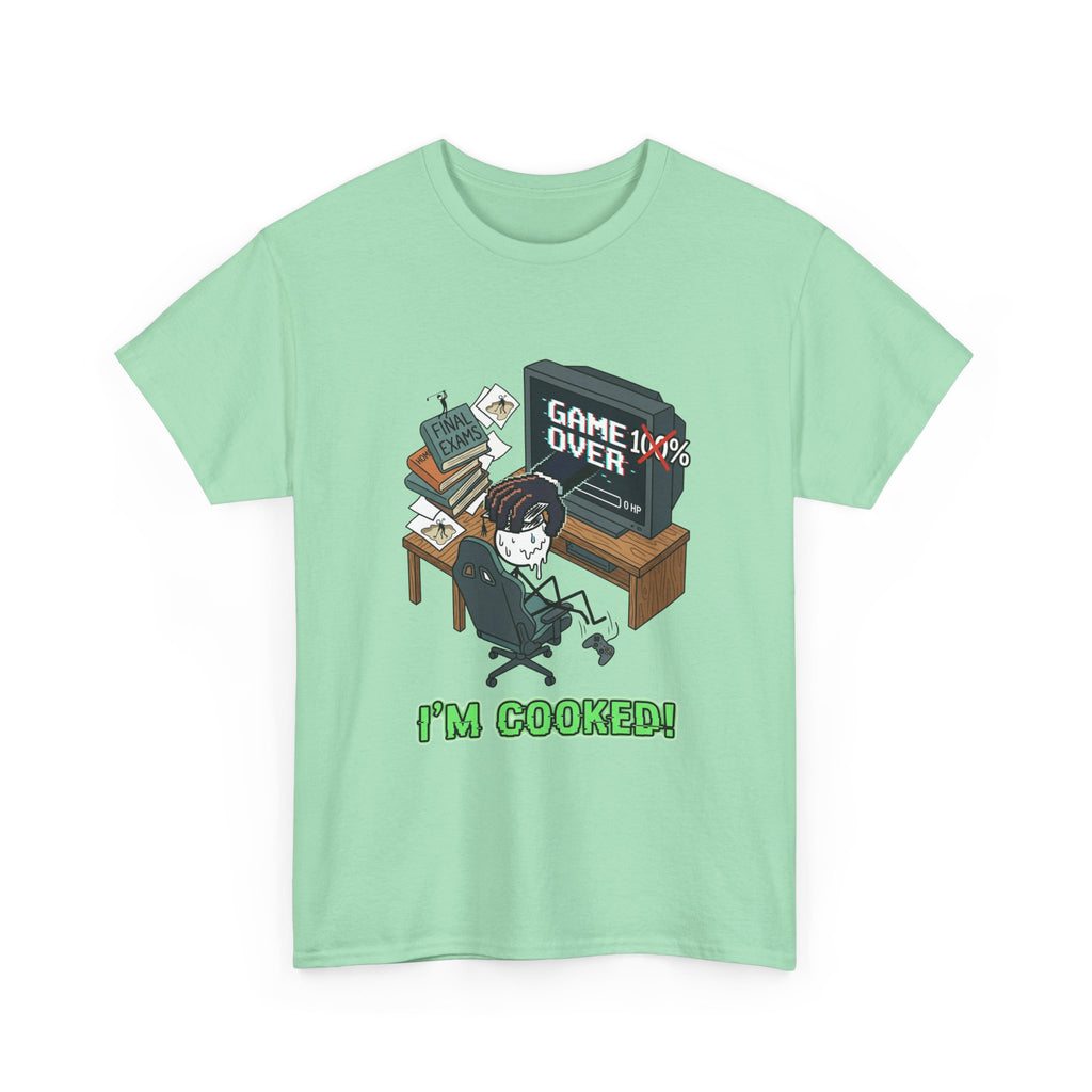 Gamer 'Game Over I'm Cooked' Graphic Tee