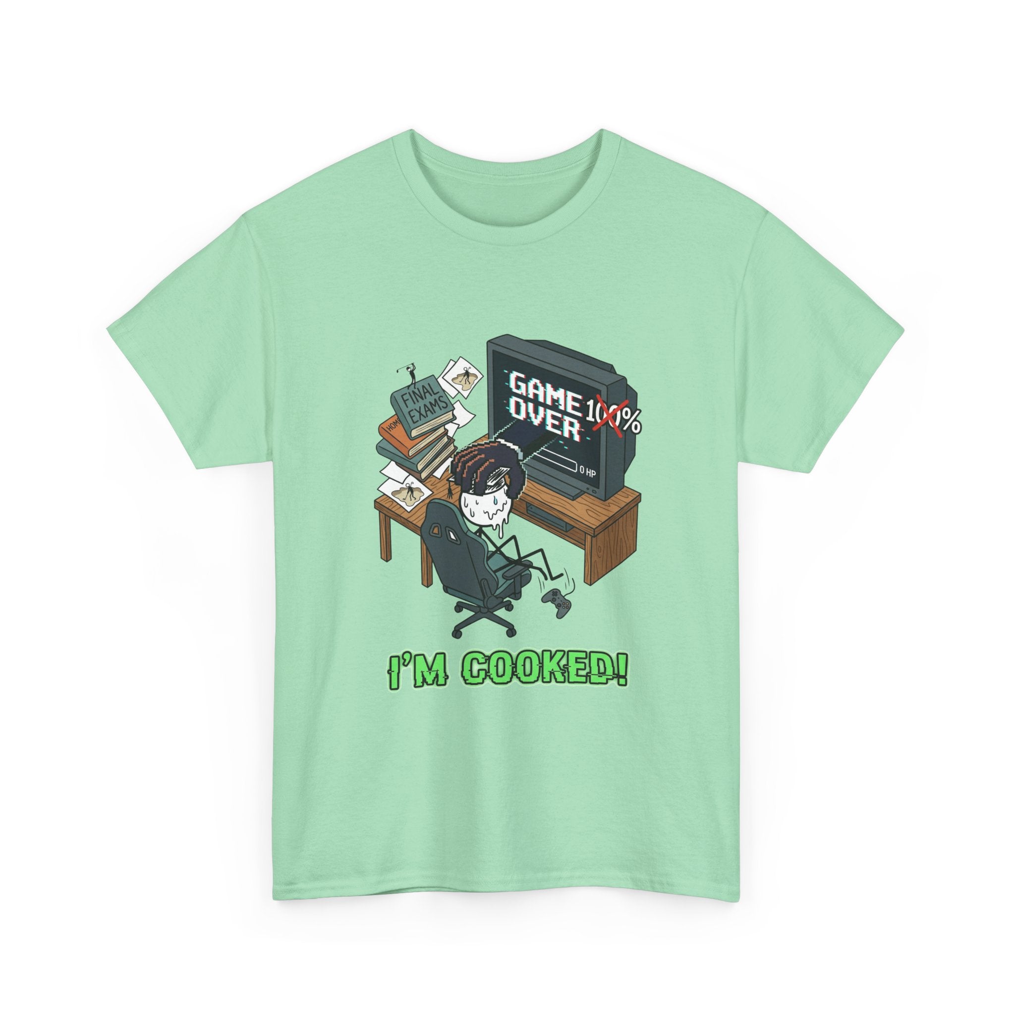 Gamer 'Game Over I'm Cooked' Graphic Tee