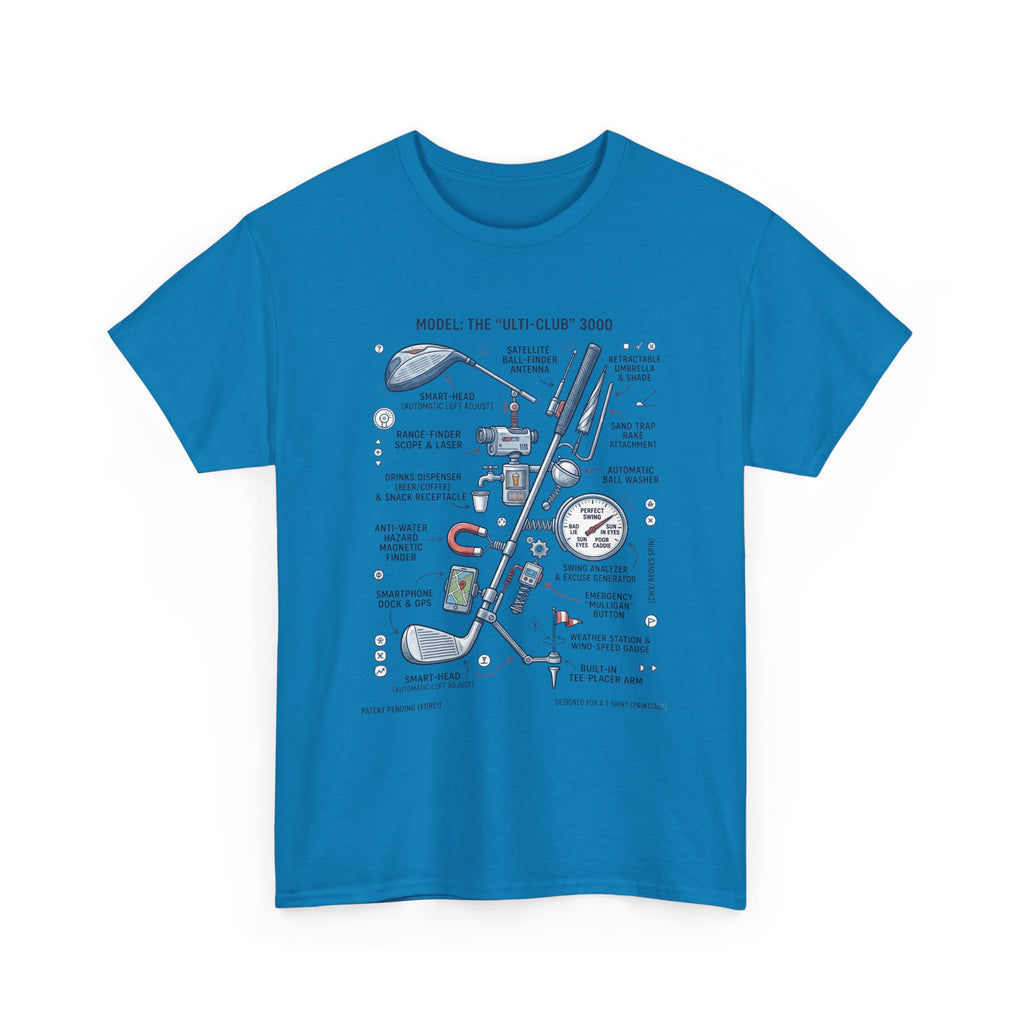 T-Shirt — Golf Club Diagram Vintage Schematic Tee
