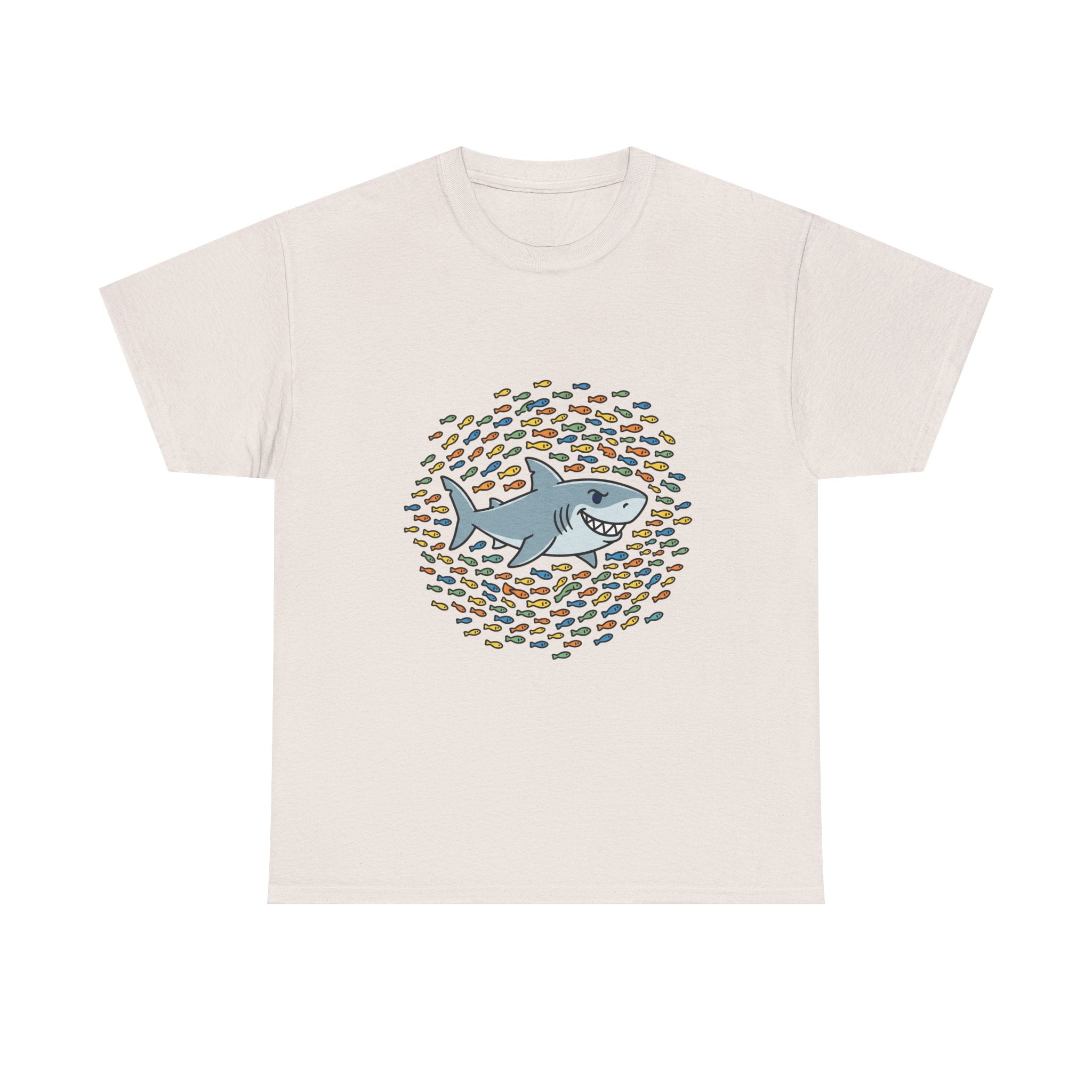 Shark and School Graphic Tee — Cute Ocean Kids Shirt