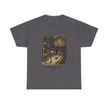 Steampunk Bowling T-Shirt — "The Engineering of Strikes" Vintage Gears Design