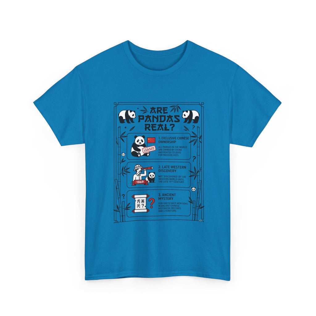 Are Pandas Real? Illustrated Infographic Tee - Funny Panda Facts T-Shirt