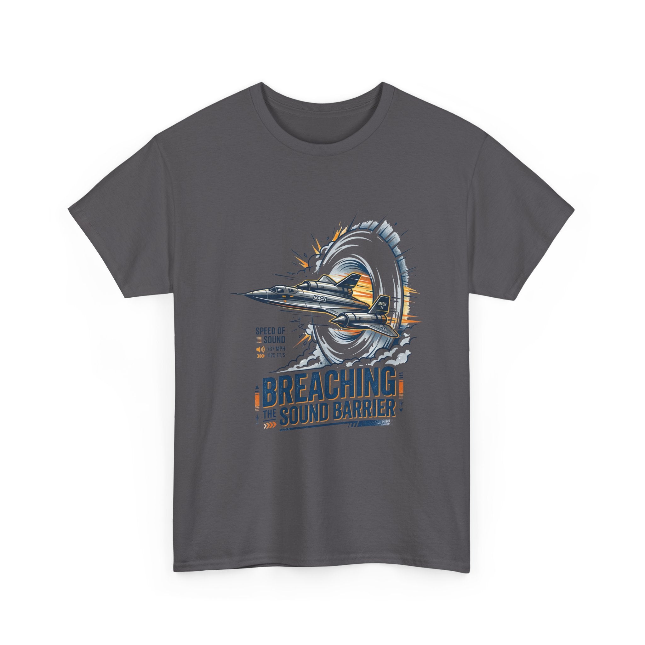 Sonic Boom T-Shirt — 'Breaching the Sound Barrier' Jet Trainer Aviation Graphic Tee