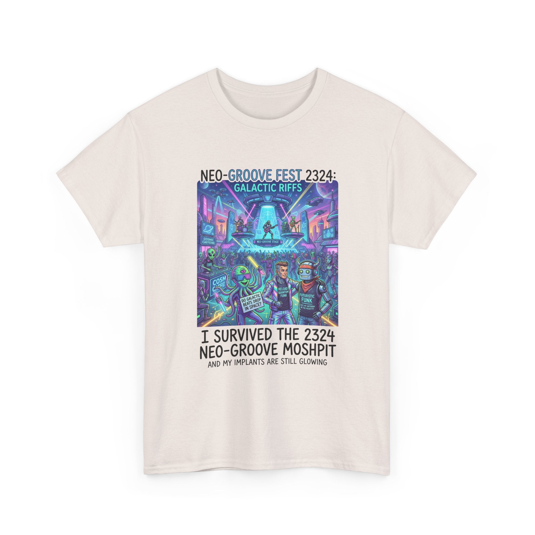 Neo-Groove Fest 2324 Tee — "I Survived the 2324 Neo-Groove Moshpit" Concert T-Shirt
