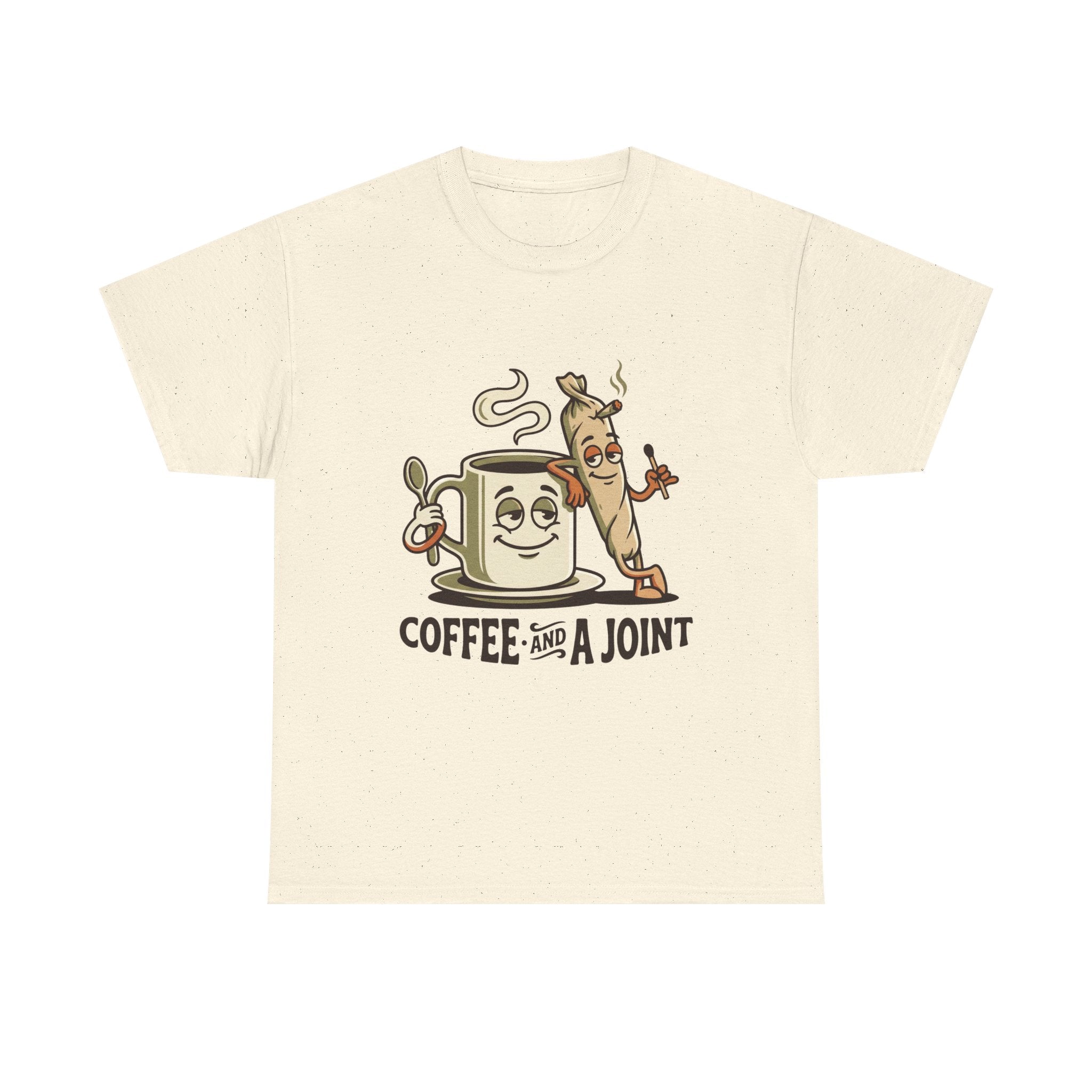 Coffee and a Joint T-Shirt — Funny Stoner Coffee Tee