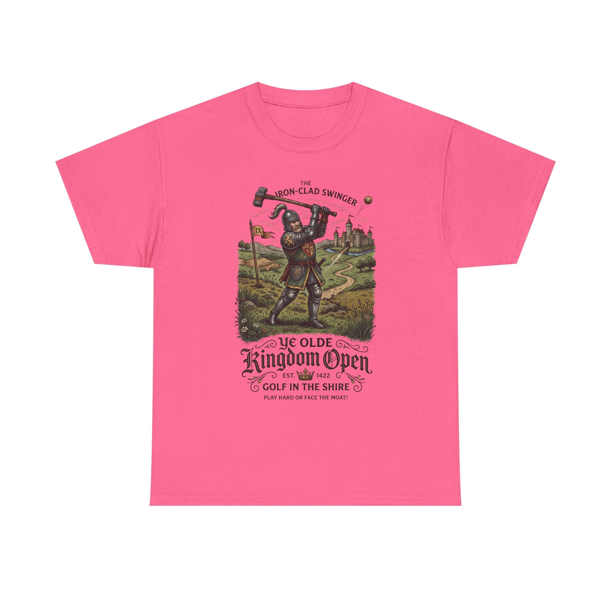 Golf T-Shirt — 'Ye Olde Kingdom Open' Vintage Medieval Golf Graphic Tee