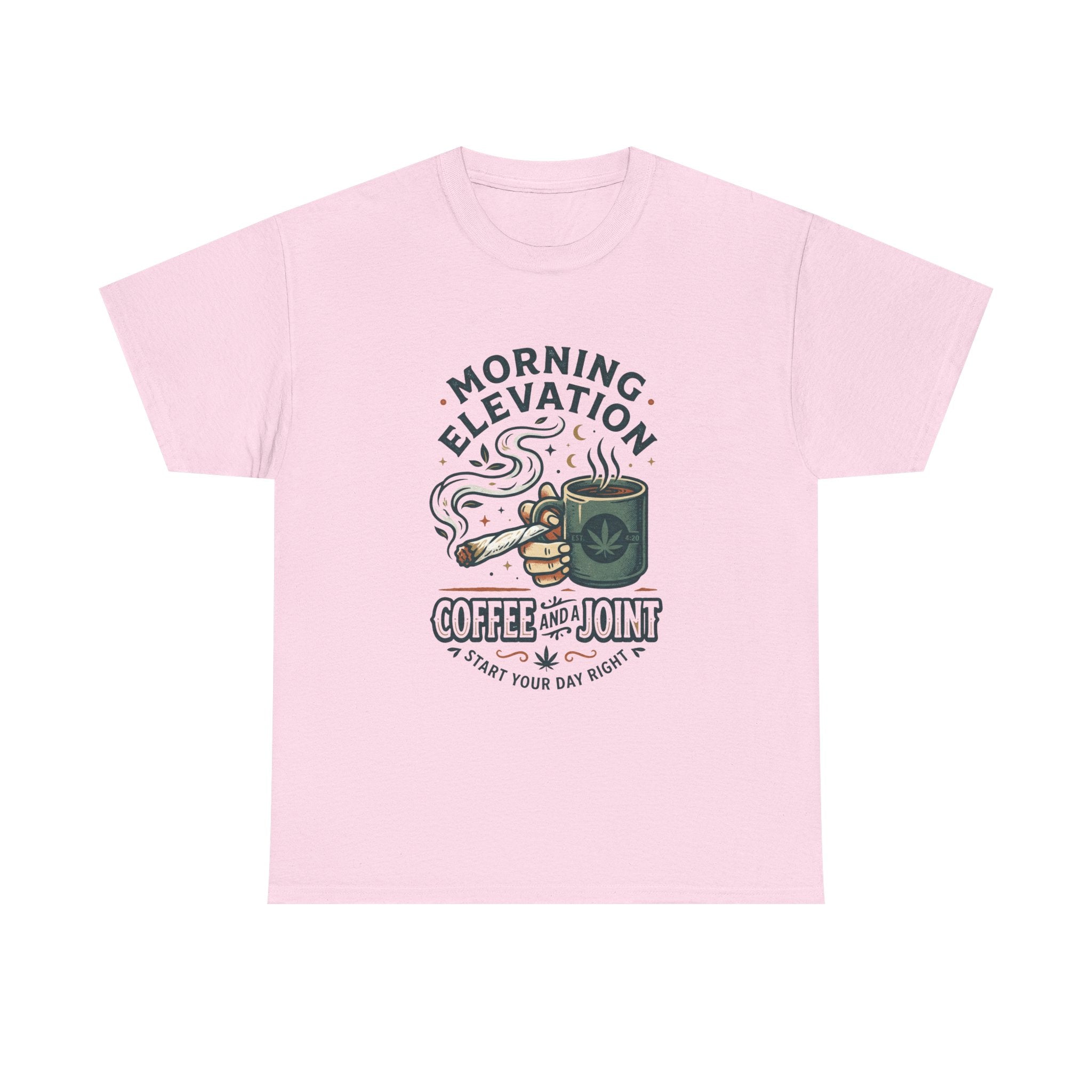 Coffee & Joint T-Shirt — Morning Elevation Graphic Tee