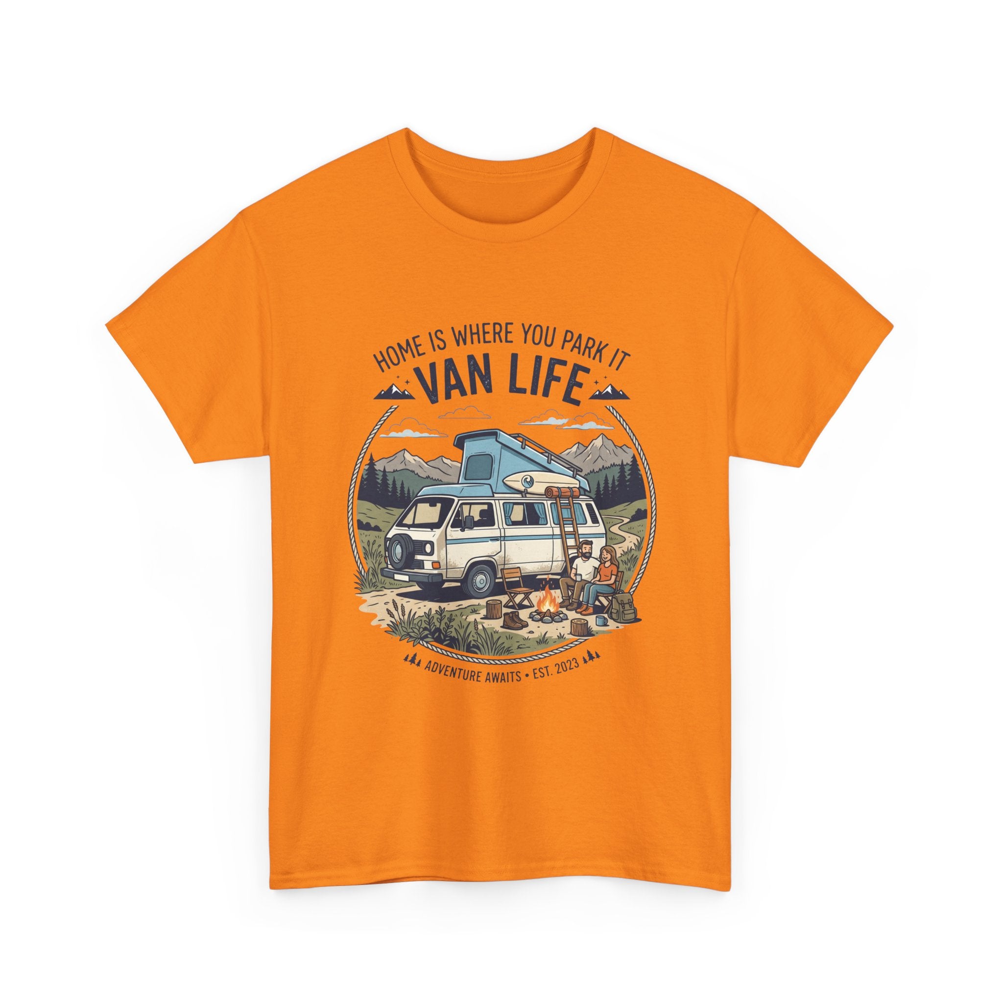 Van Life T-Shirt — "Home Is Where You Park It" Adventure Tee