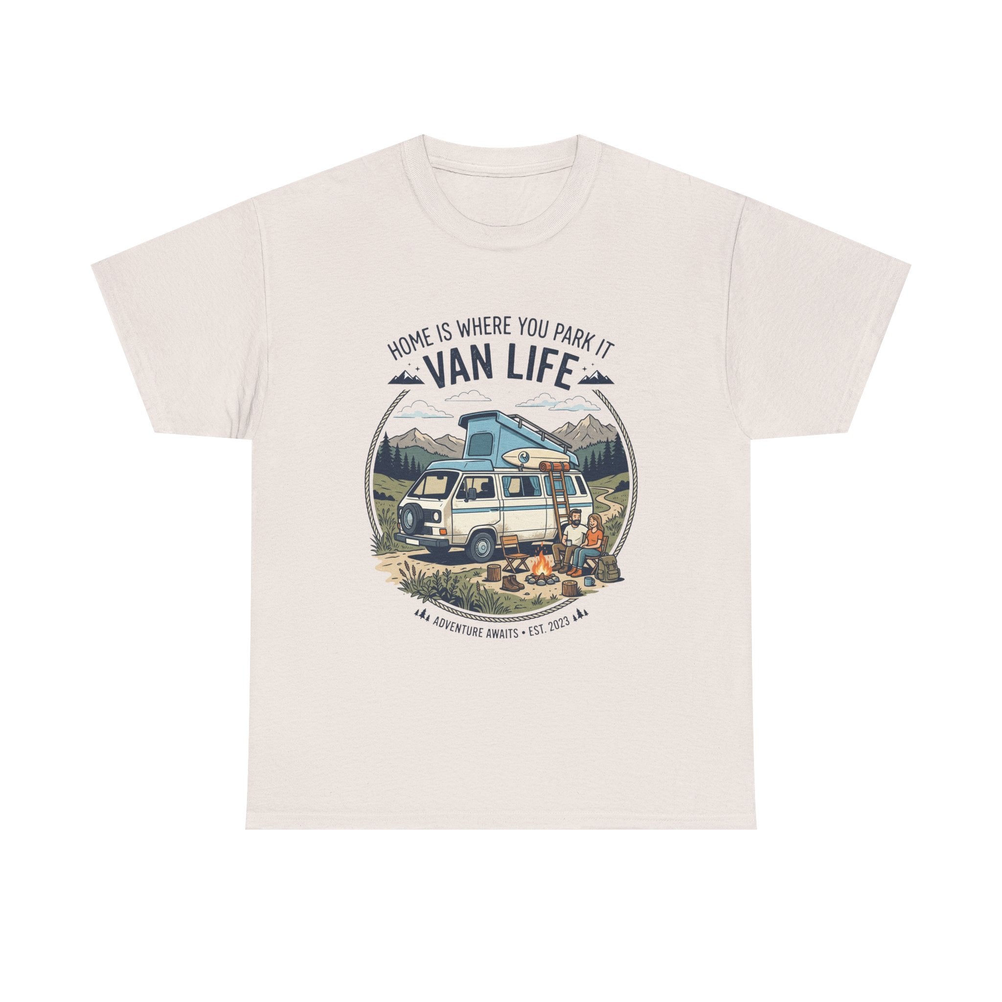 Van Life T-Shirt — "Home Is Where You Park It" Adventure Tee
