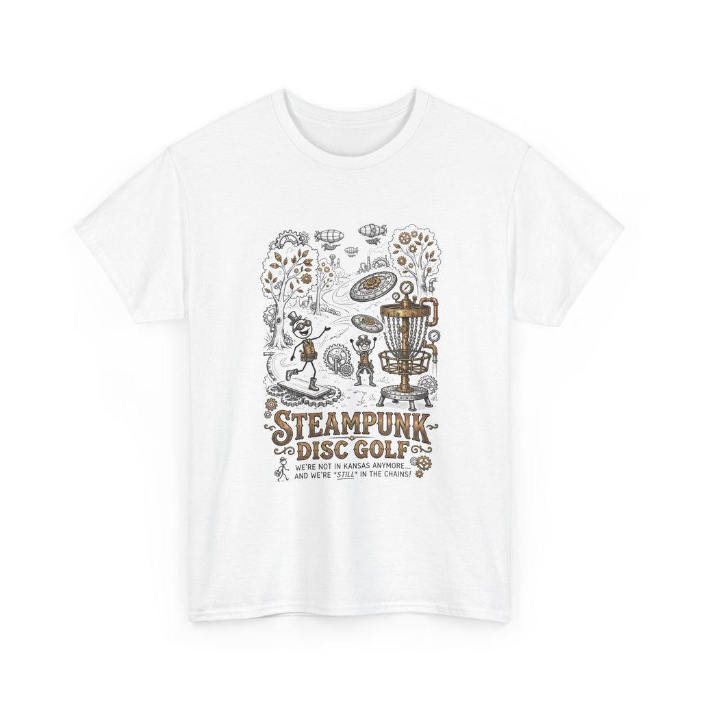 Steampunk Disc Golf T-Shirt — Vintage Victorian Disc Golf Design