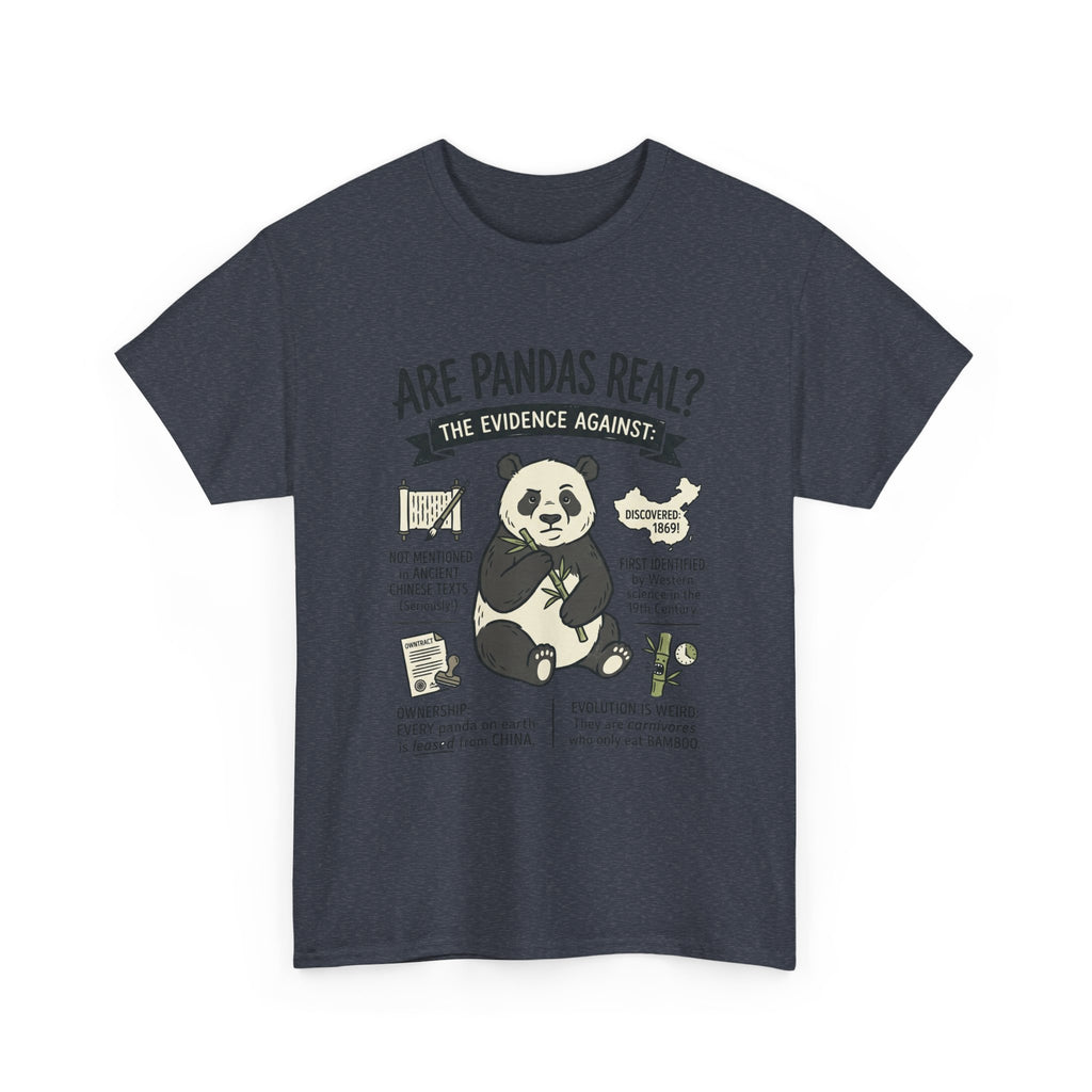 Are Pandas Real? Graphic Tee — Funny Panda Infographic T-Shirt