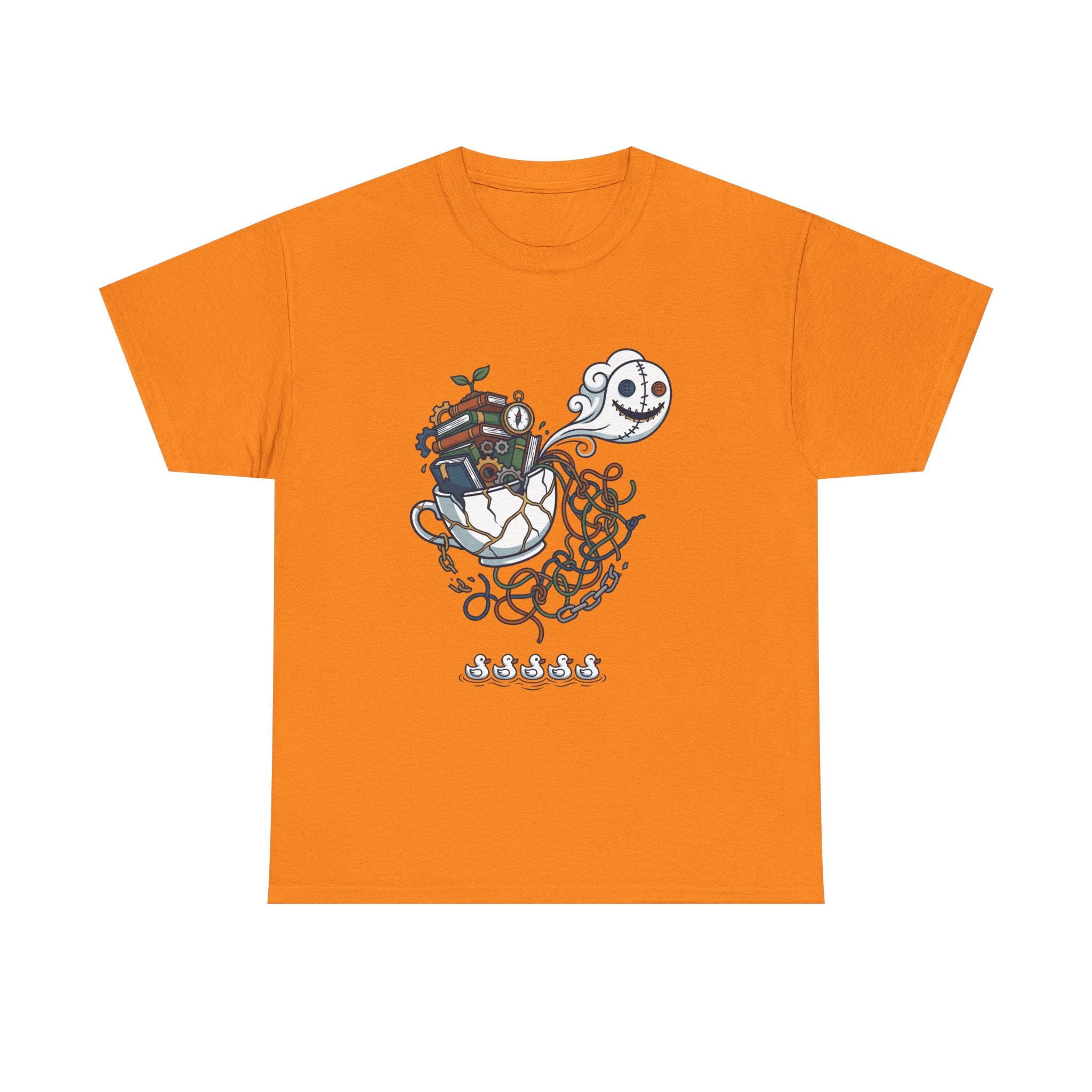 T-Shirt — Whimsical Ghost Ship Illustration Tee