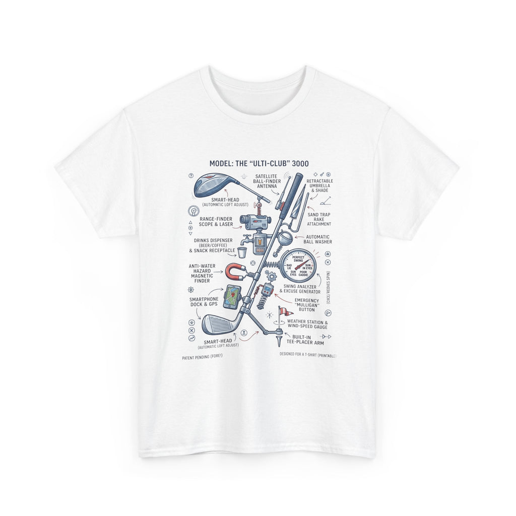 T-Shirt — Golf Club Diagram Vintage Schematic Tee