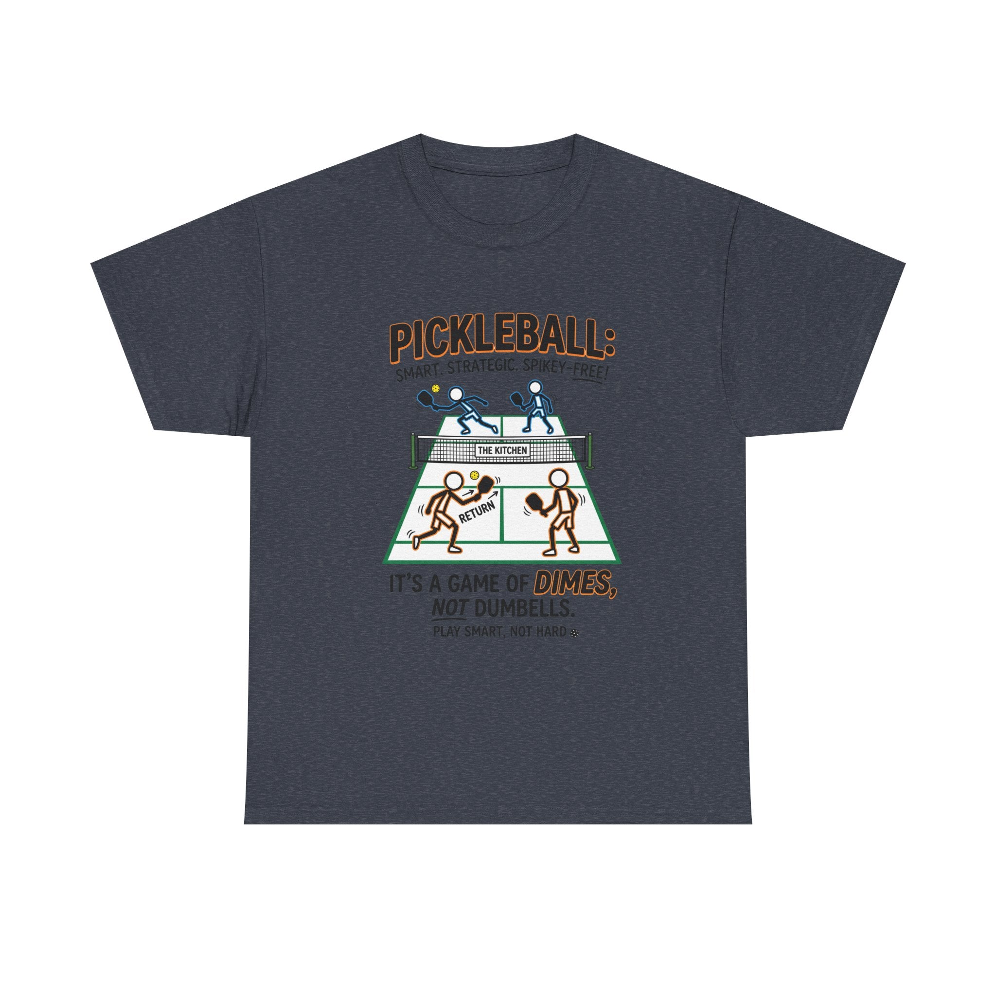 Pickleball Tee — "Pickleball: It’s a Game of Dimes, Not Dumbells" Casual Sports Shirt