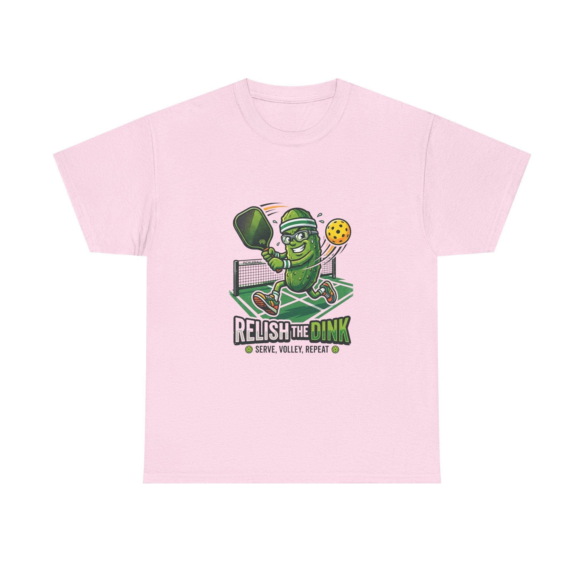 Pickleball 'Relish the Dink' T-Shirt – Funny Pickle Character Paddle Tee