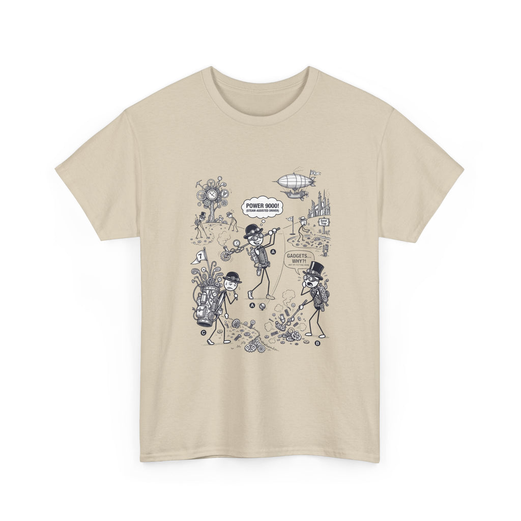 Steampunk Golf Graphic Tee —  "Good Vibes" Illustration