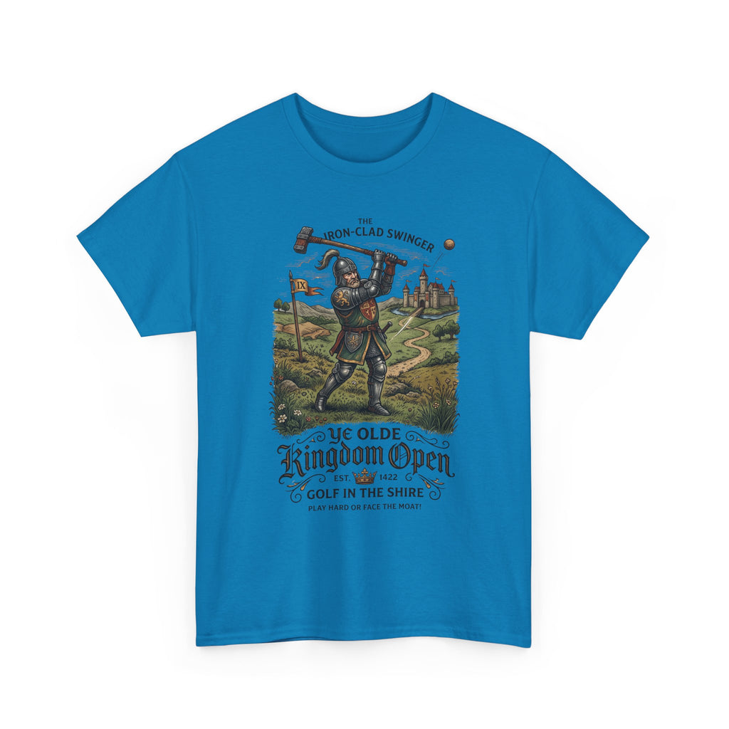 Golf T-Shirt — 'Ye Olde Kingdom Open' Vintage Medieval Golf Graphic Tee