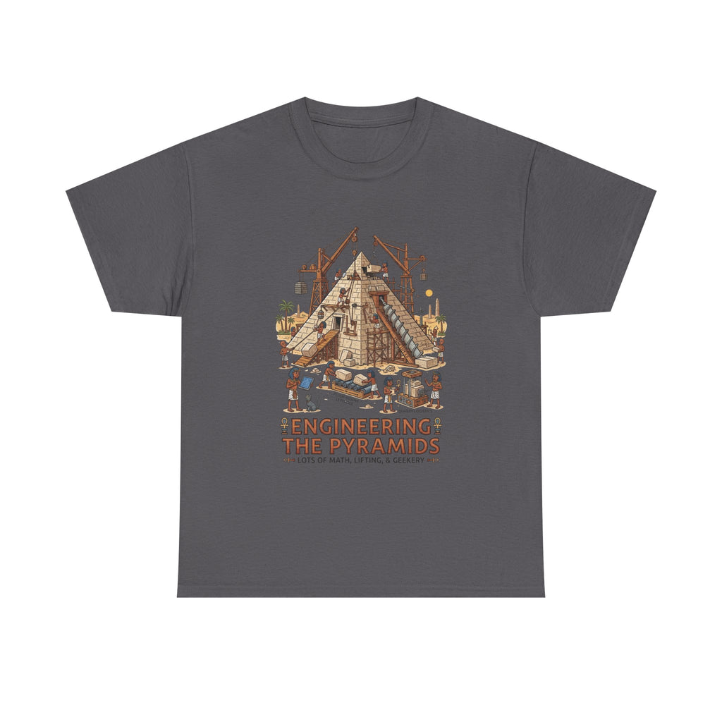 Pyramids Engineering T-Shirt – Vintage Egypt Construction Graphic Tee