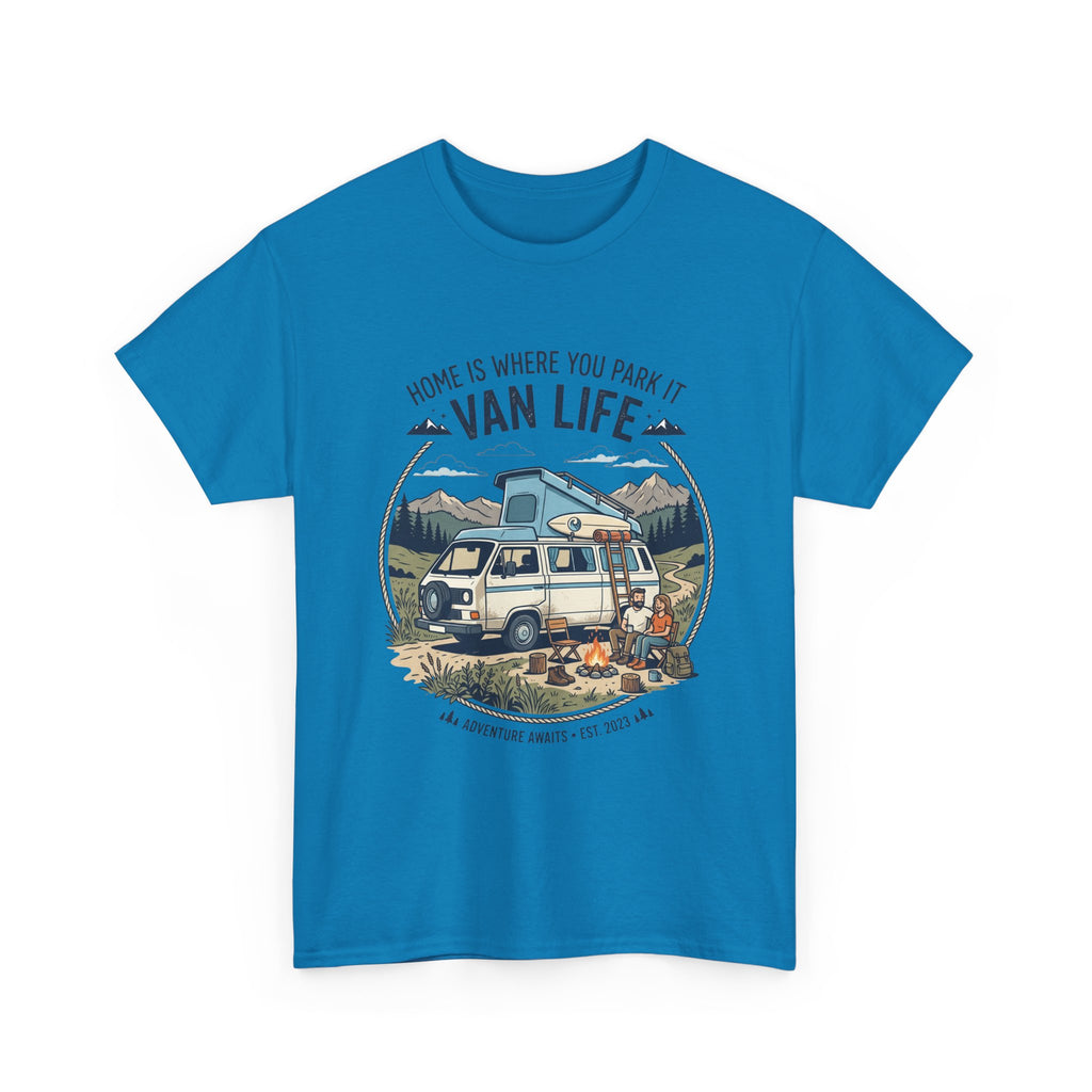 Van Life T-Shirt — "Home Is Where You Park It" Adventure Tee