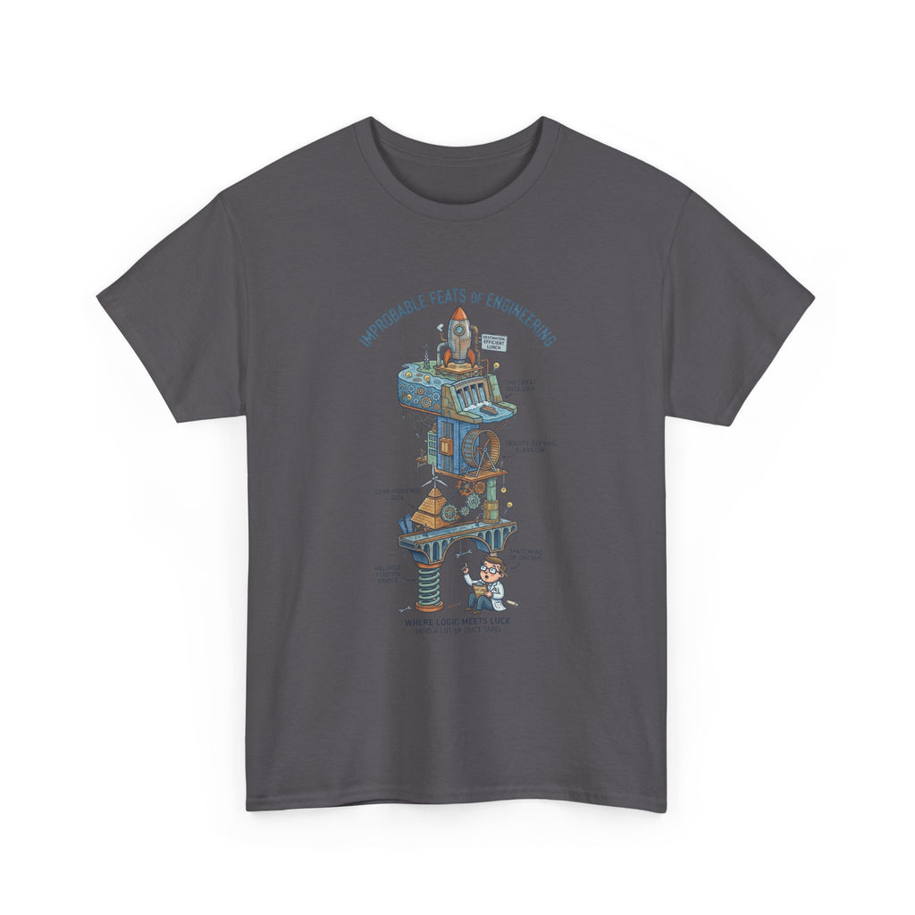 Engineering Feats T‑Shirt — Engineering Diagram Tee