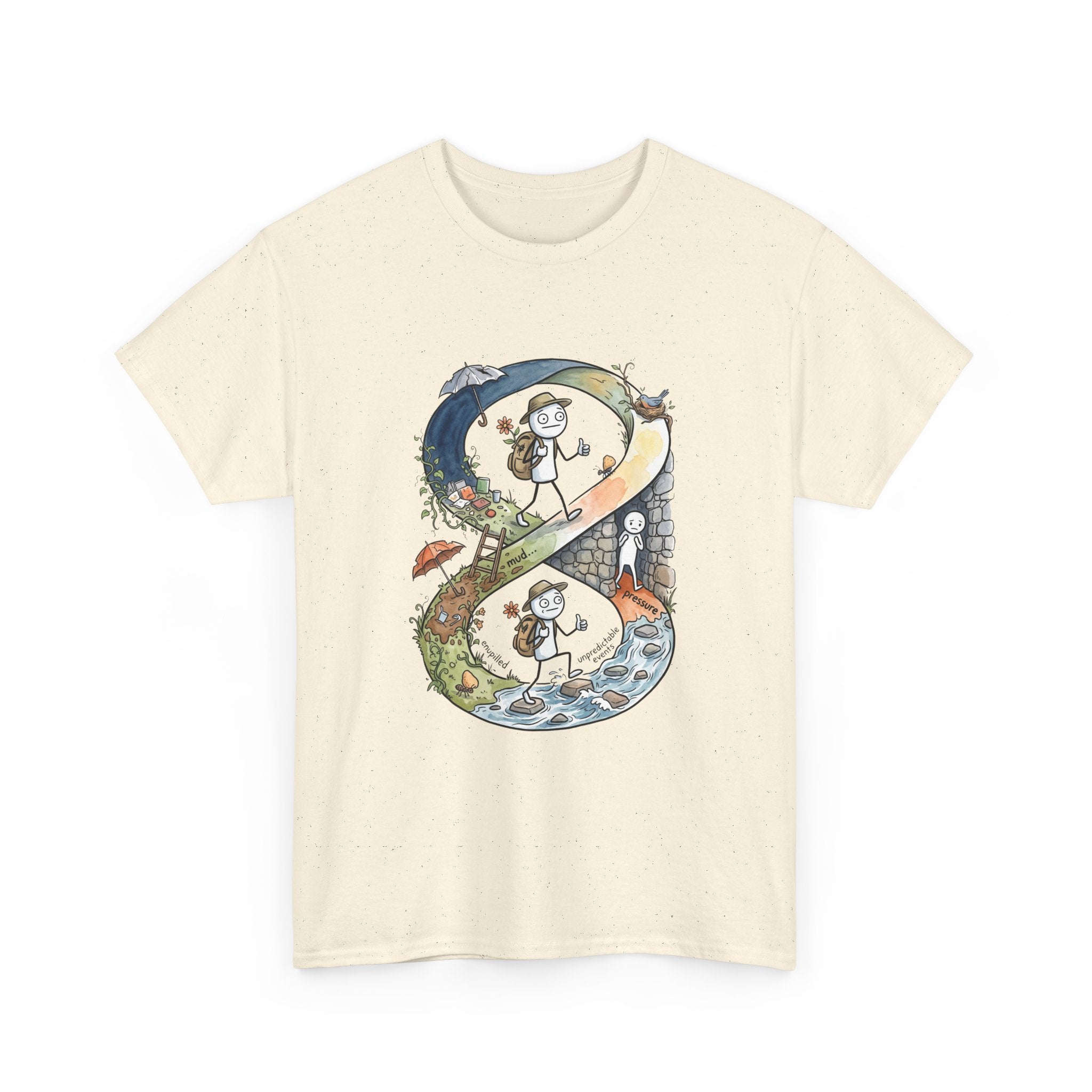 a Infinity Hiking Tee — Day & Night Nature Adventure Graphic T-Shirt