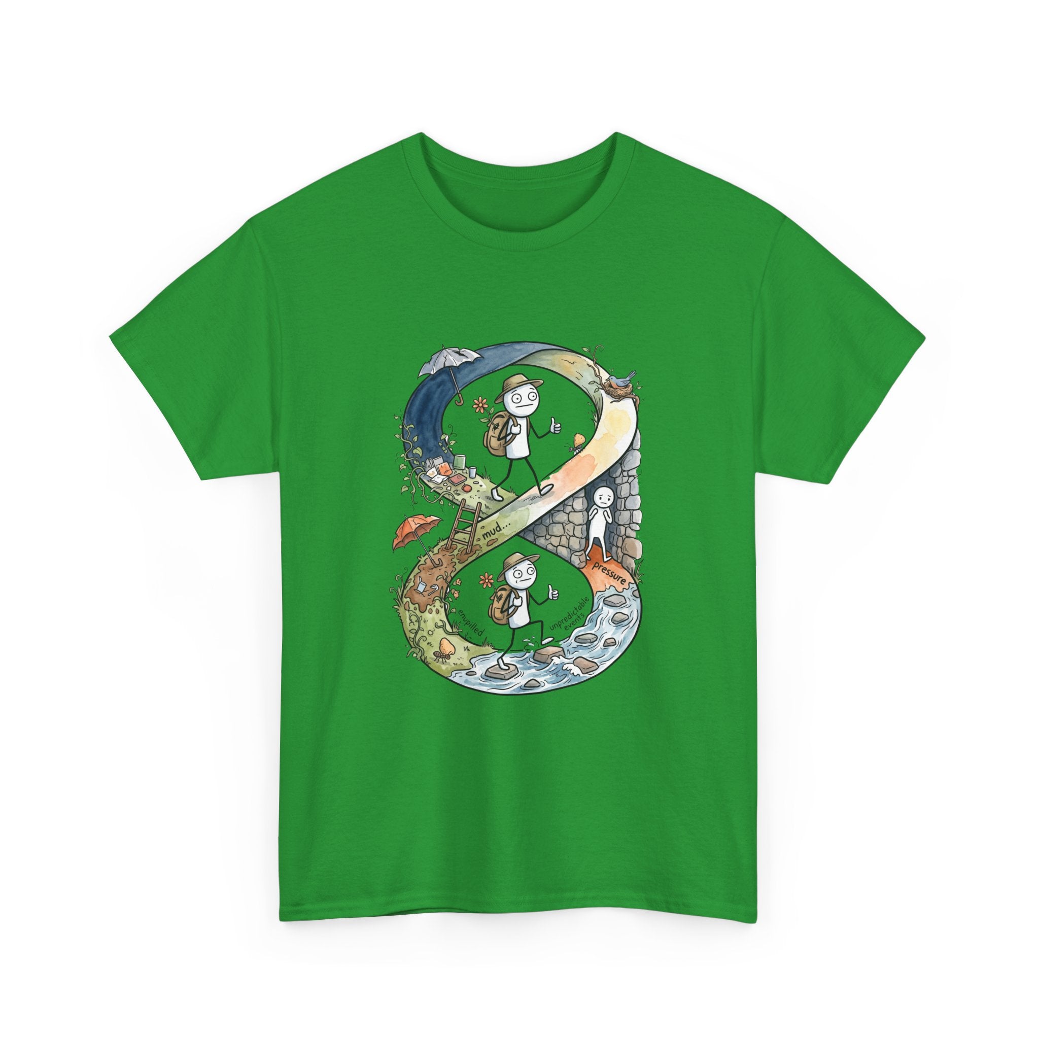 a Infinity Hiking Tee — Day & Night Nature Adventure Graphic T-Shirt