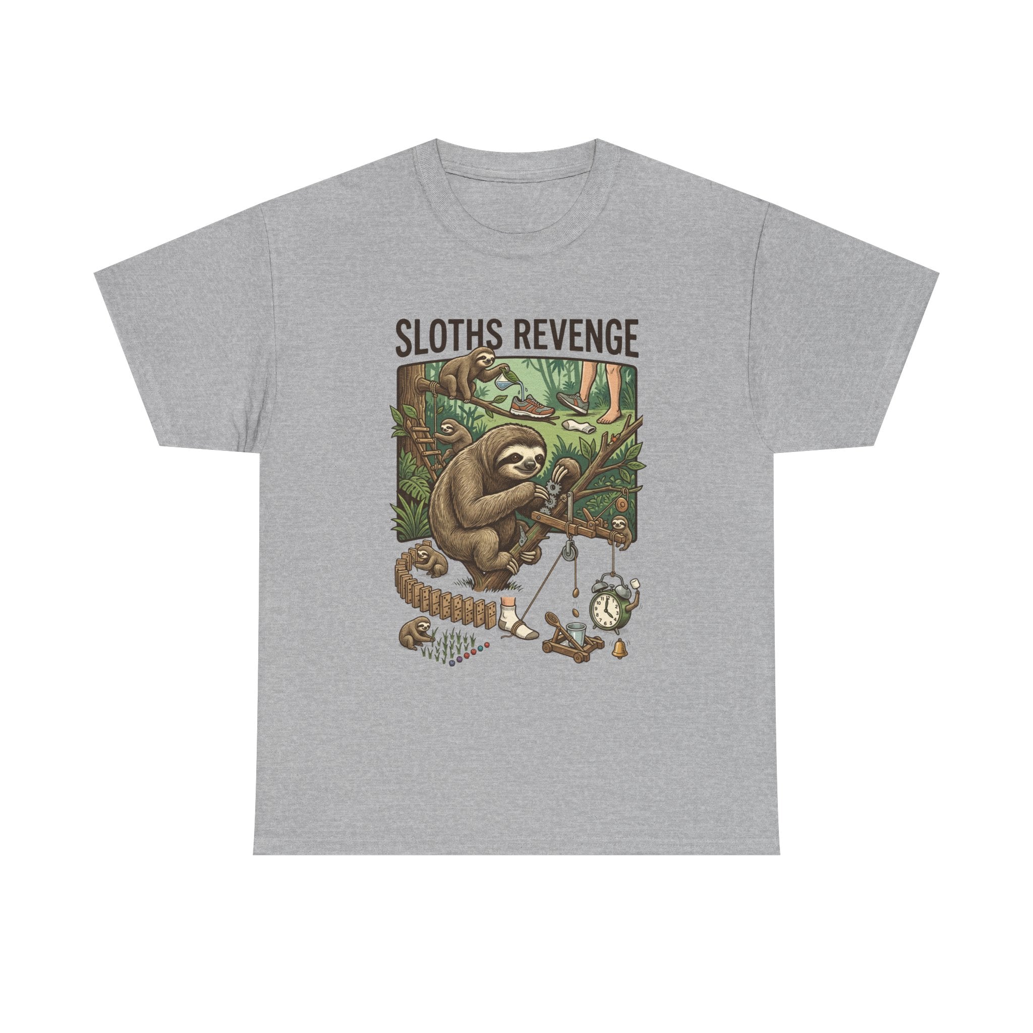 Sloths Revenge T-Shirt — Funny Retro Sloth Graphic Tee