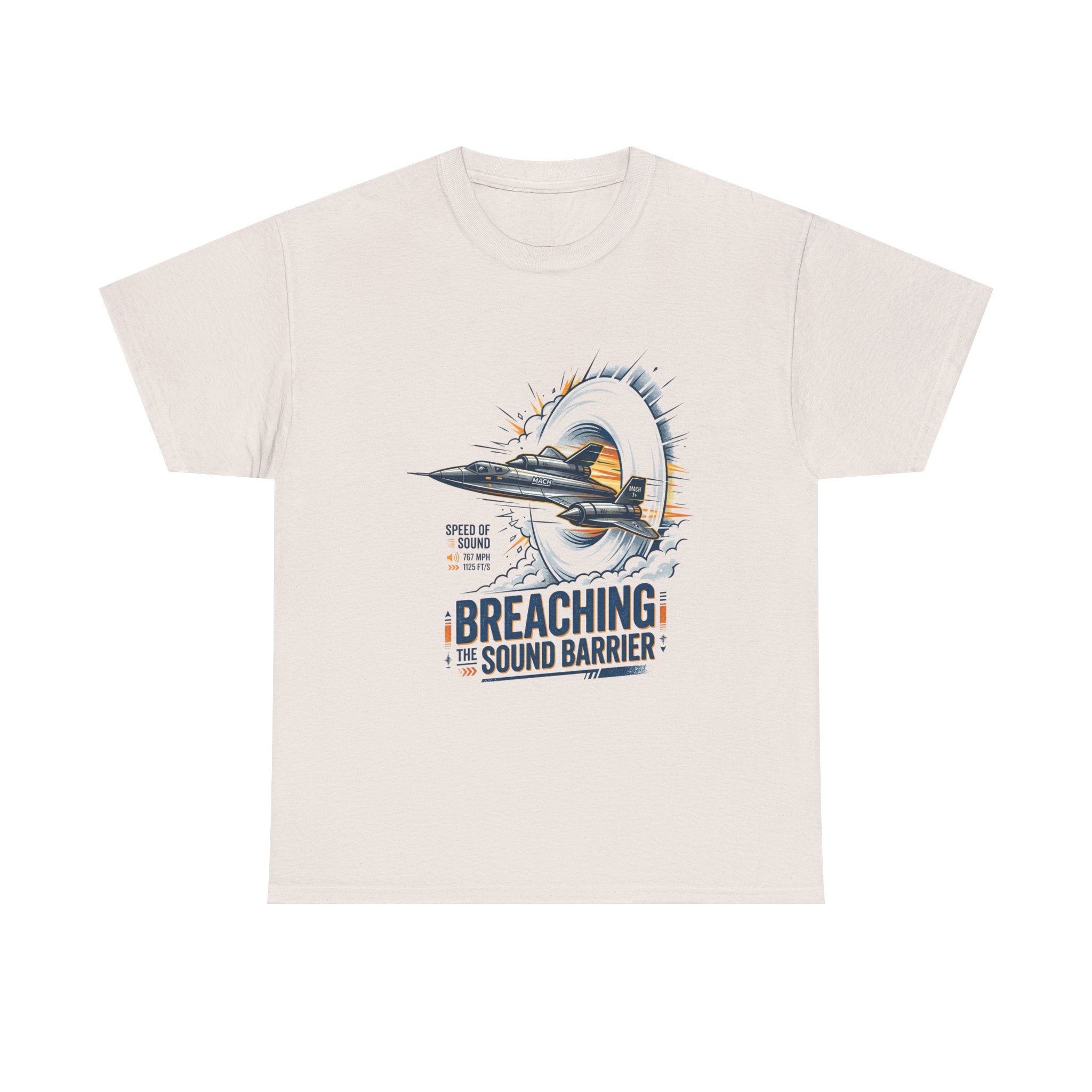 Sonic Boom T-Shirt — 'Breaching the Sound Barrier' Jet Trainer Aviation Graphic Tee