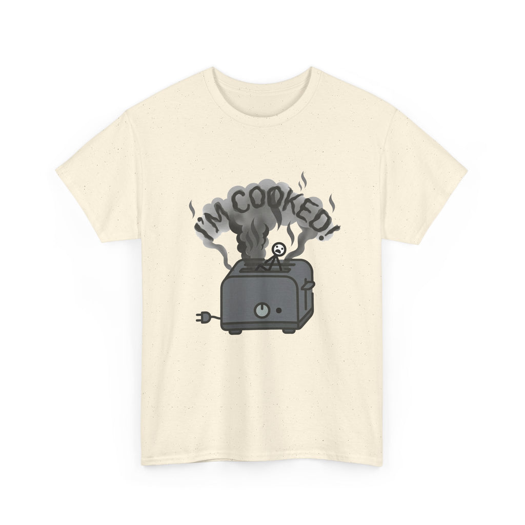I'm Cooked Toaster T‑Shirt — Funny Kitchen Appliance Graphic Tee