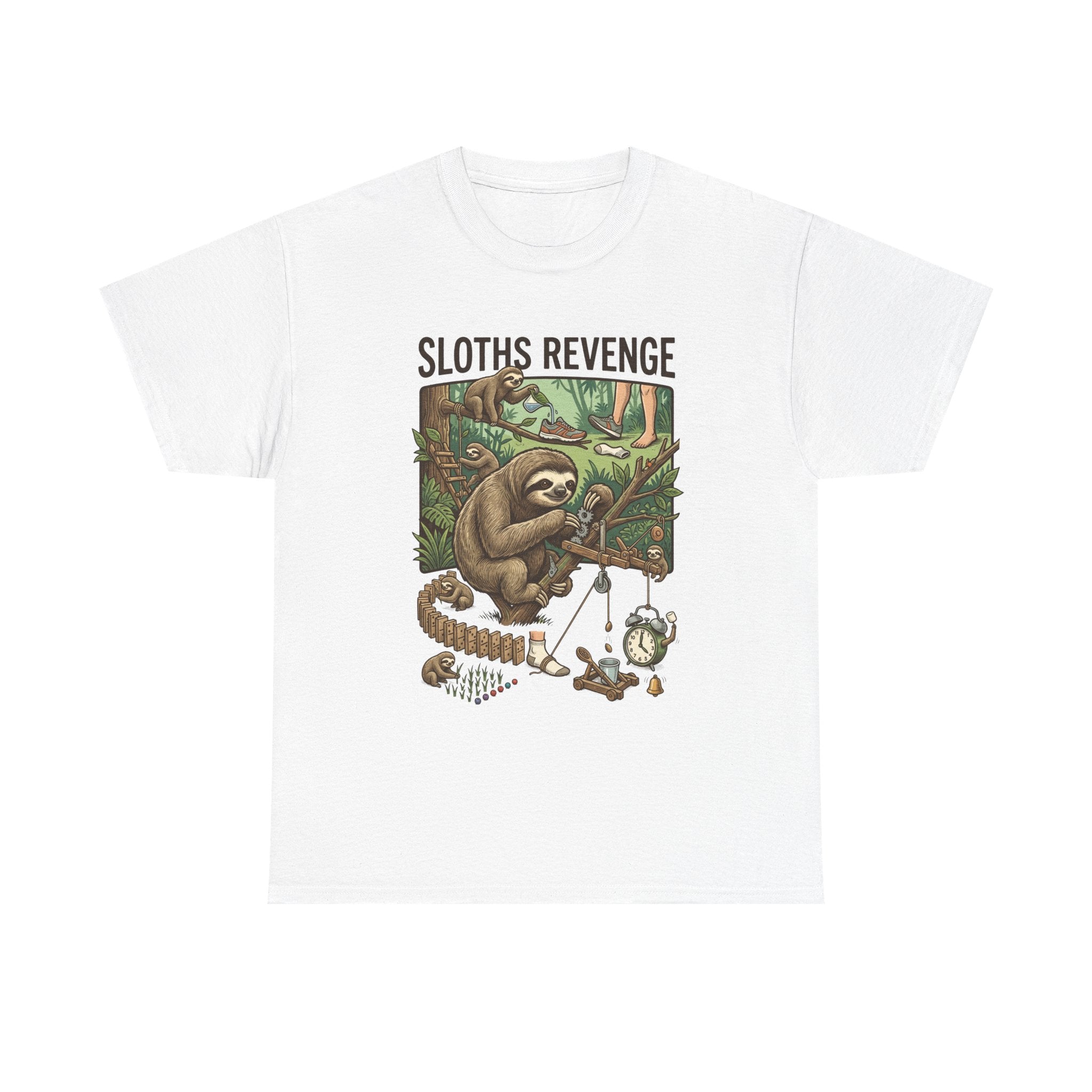 Sloths Revenge T-Shirt — Funny Retro Sloth Graphic Tee