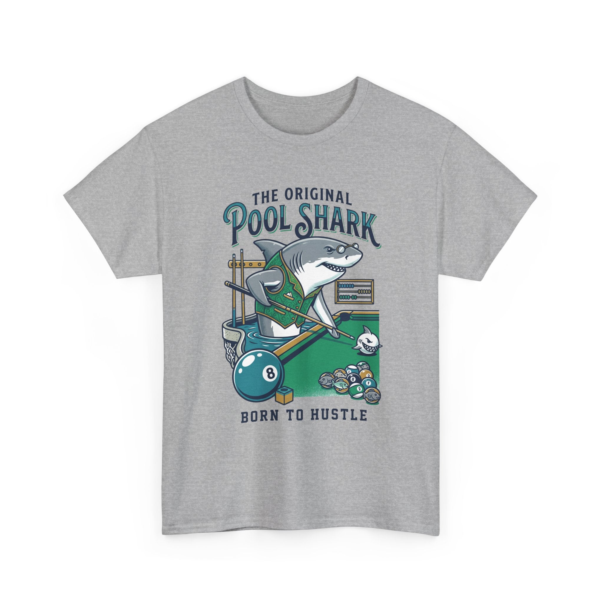 Pool Shark T-Shirt — 'The Original Pool Shark: Born to Hustle' Billiards Tee