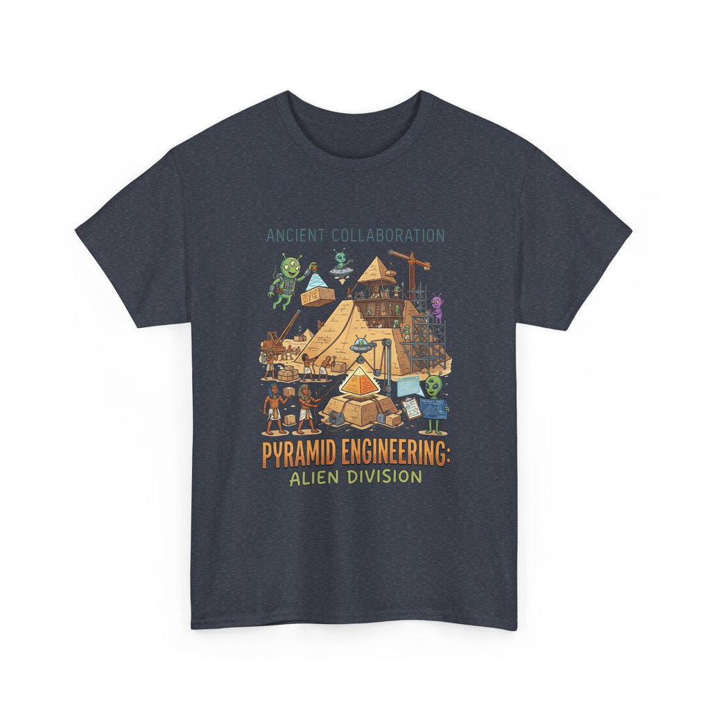 Pyramid Engineering Tee — "Ancient Collaboration" Alien Division Graphic Shirt