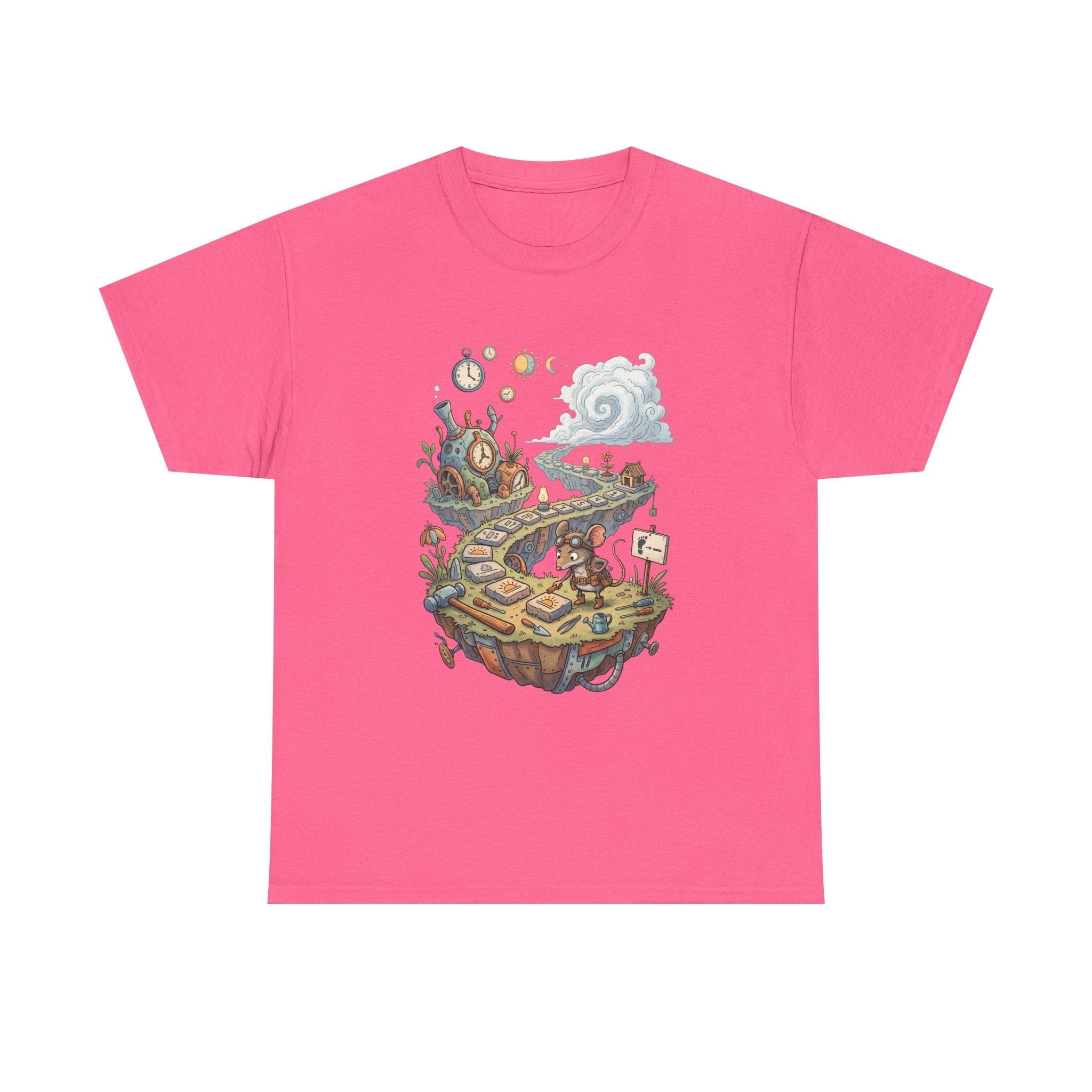 T-Shirt — Fantasy Floating Island Roadmap Illustration Tee
