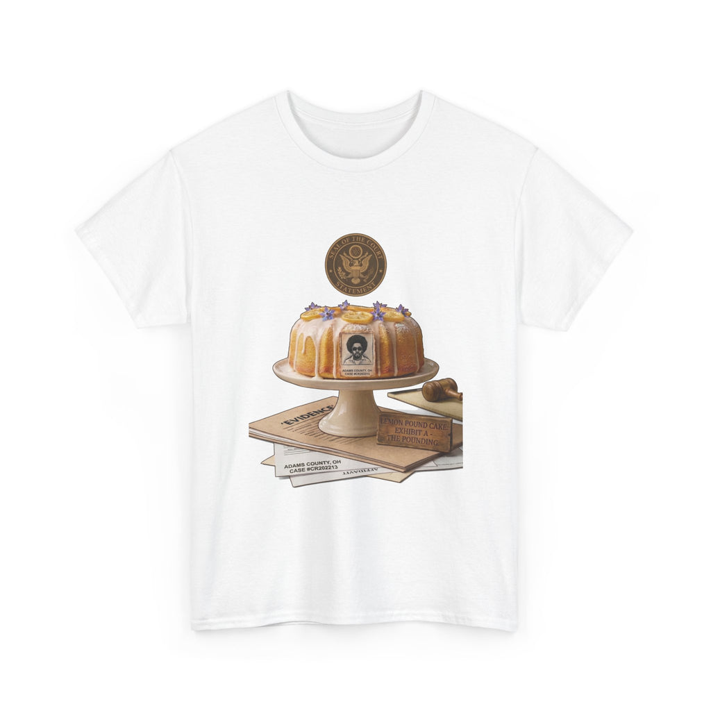 Lemon Pound Cake T‑Shirt — Vintage Baking Illustration Tee