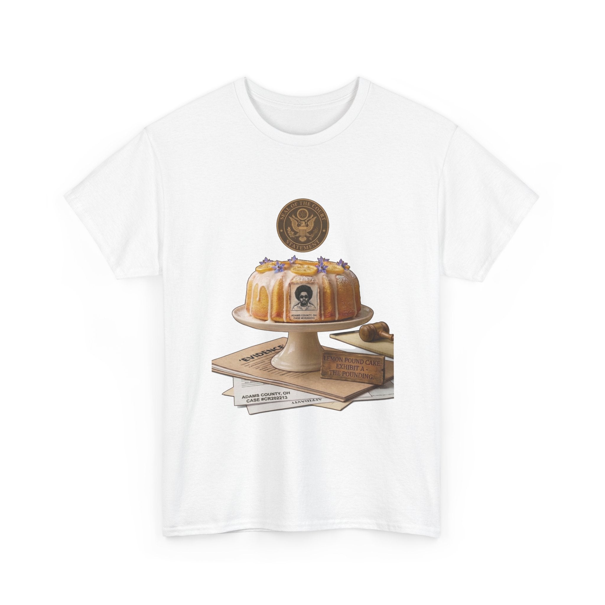 Lemon Pound Cake T‑Shirt — Vintage Baking Illustration Tee