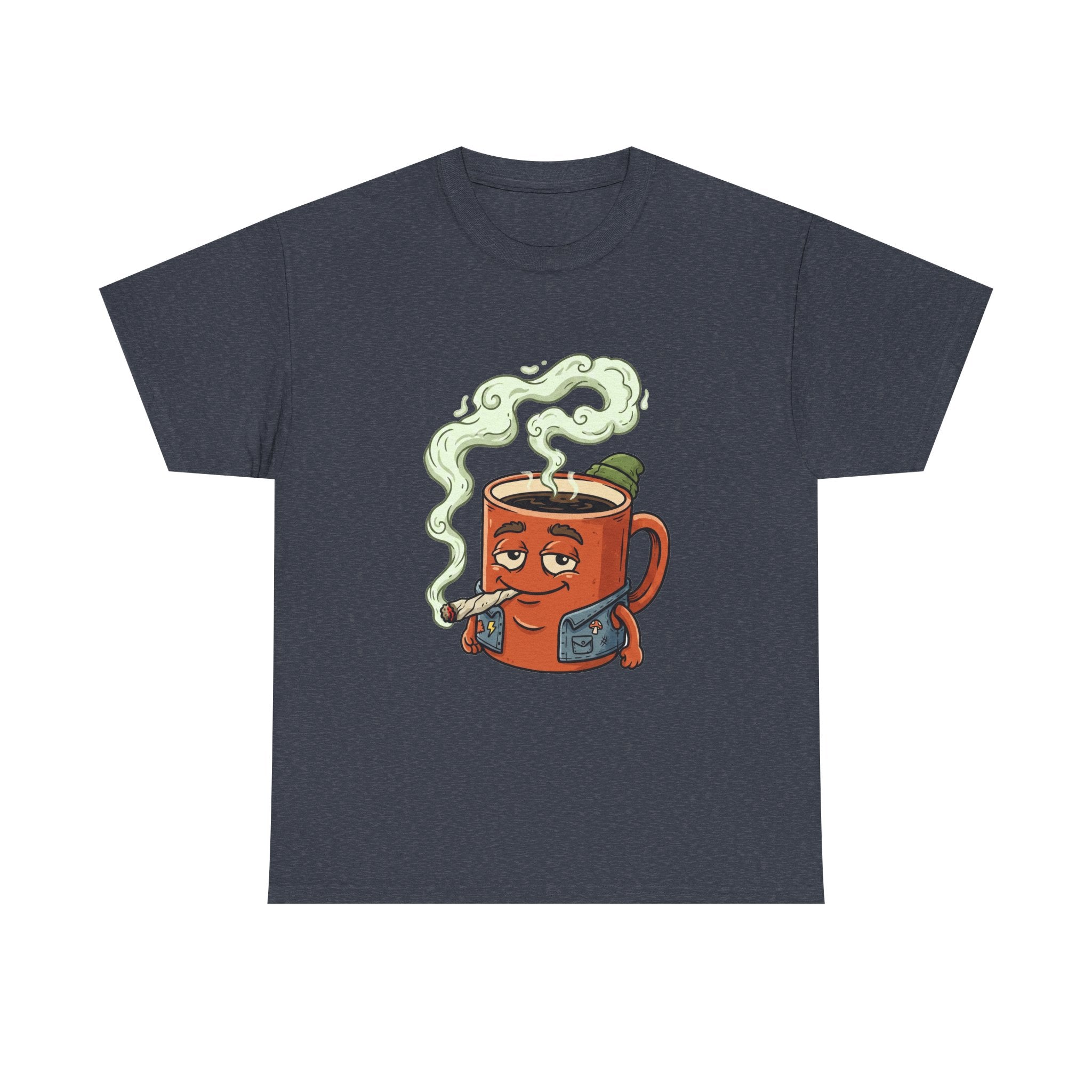 Coffee and a Joint Tee — Funny Smoking Coffee Graphic T-Shirt