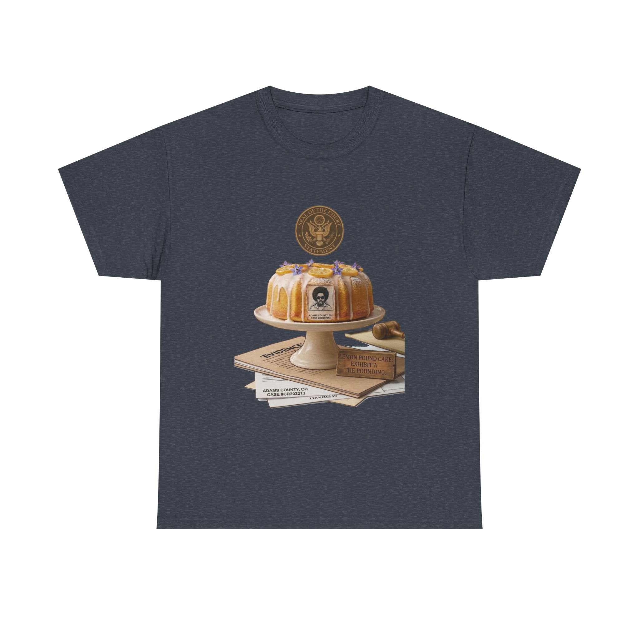 Lemon Pound Cake T‑Shirt — Vintage Baking Illustration Tee