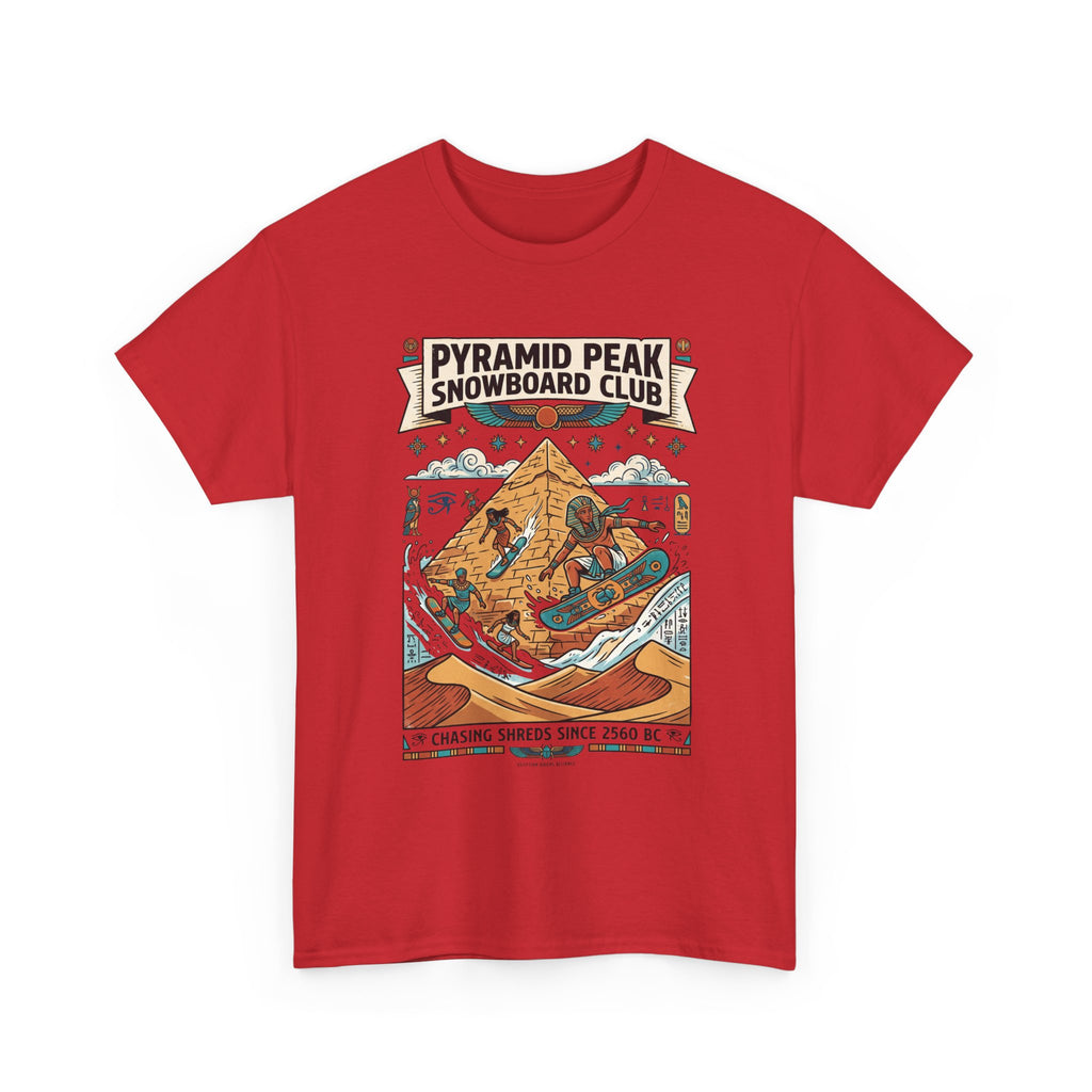 Snowboard Club Graphic Tee — "Pyramid Peak Snowboard Club" Vintage Winter Shirt