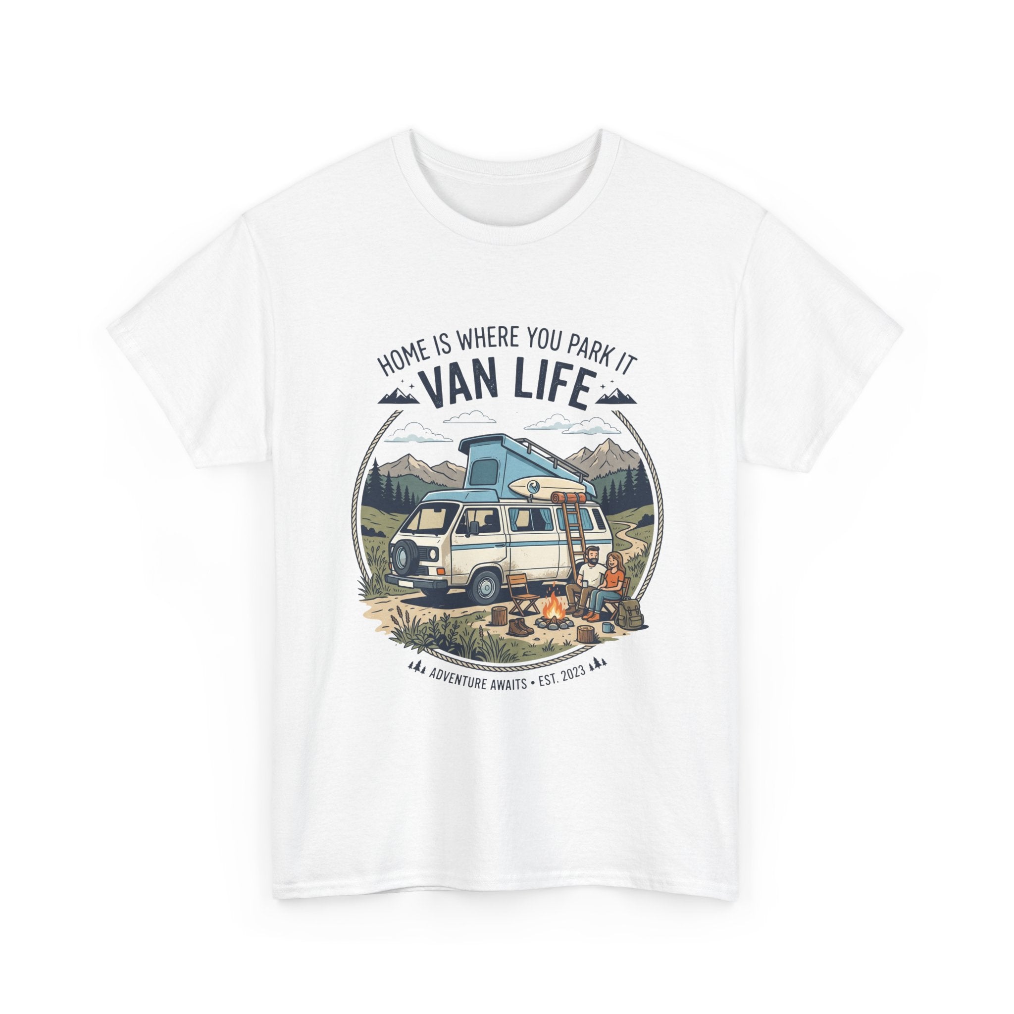 Van Life T-Shirt — "Home Is Where You Park It" Adventure Tee