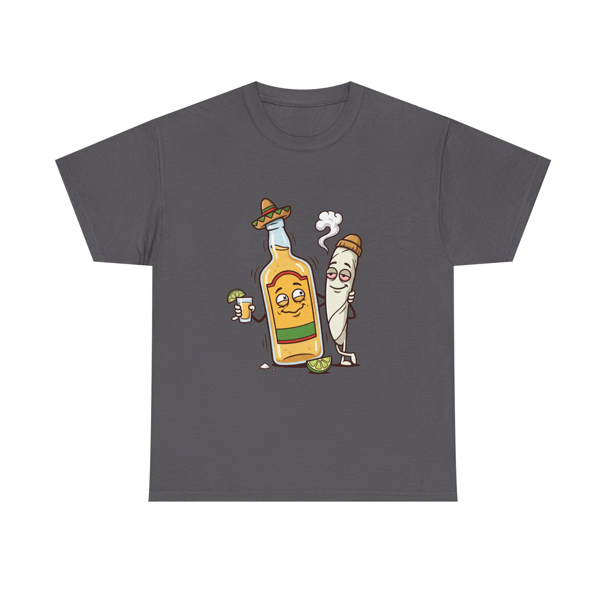A Tequila & Joint Funny Graphic Tee
